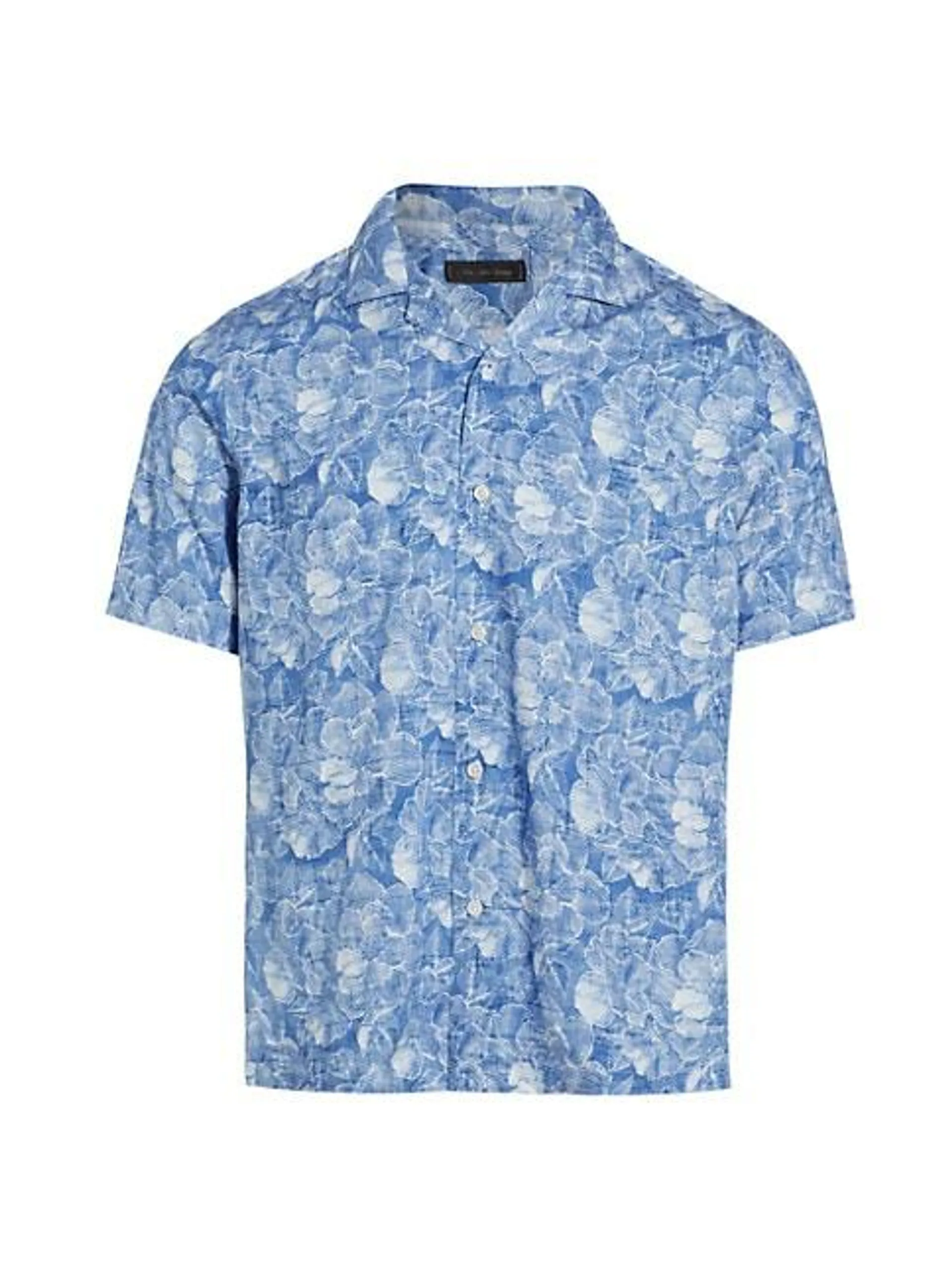 COLLECTION Exploded Floral Woven Camp Shirt