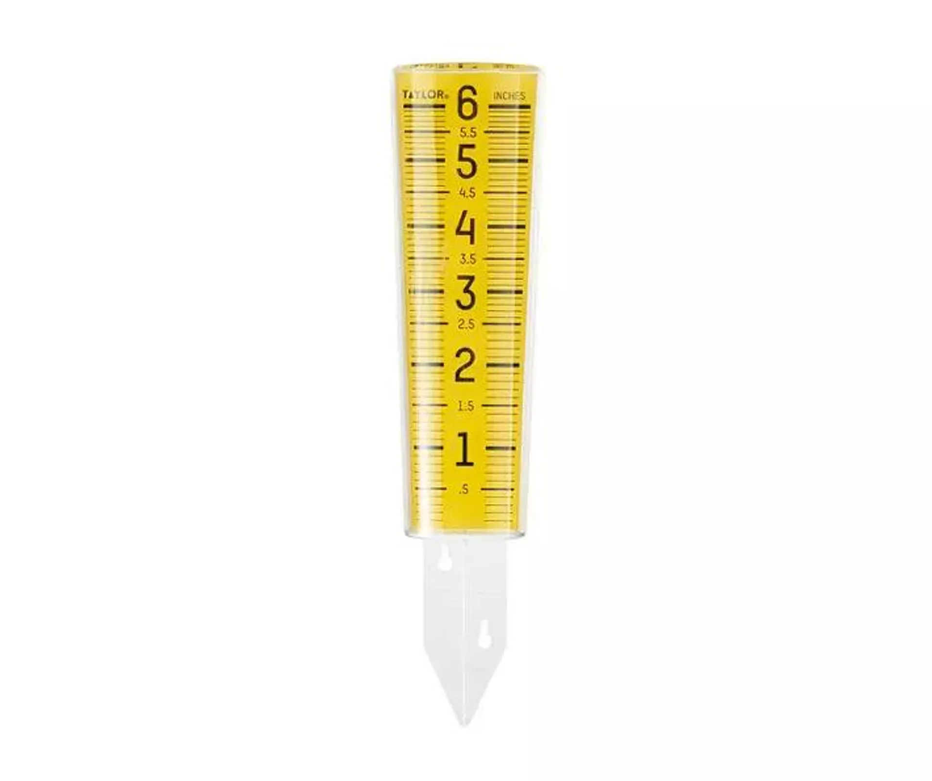 Yellow 6" Capacity Rain Gauge Stake