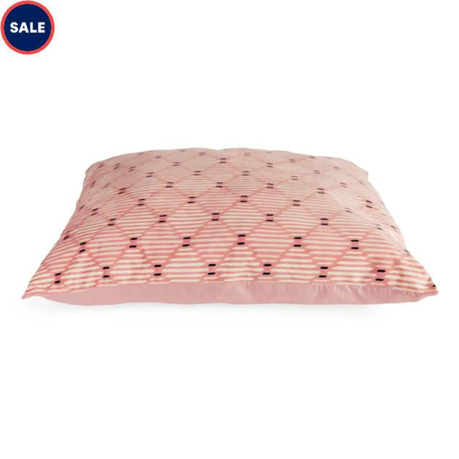 EveryYay Diamond Pillow Dog Bed, 38" L X 30" W X 4" H, Pink