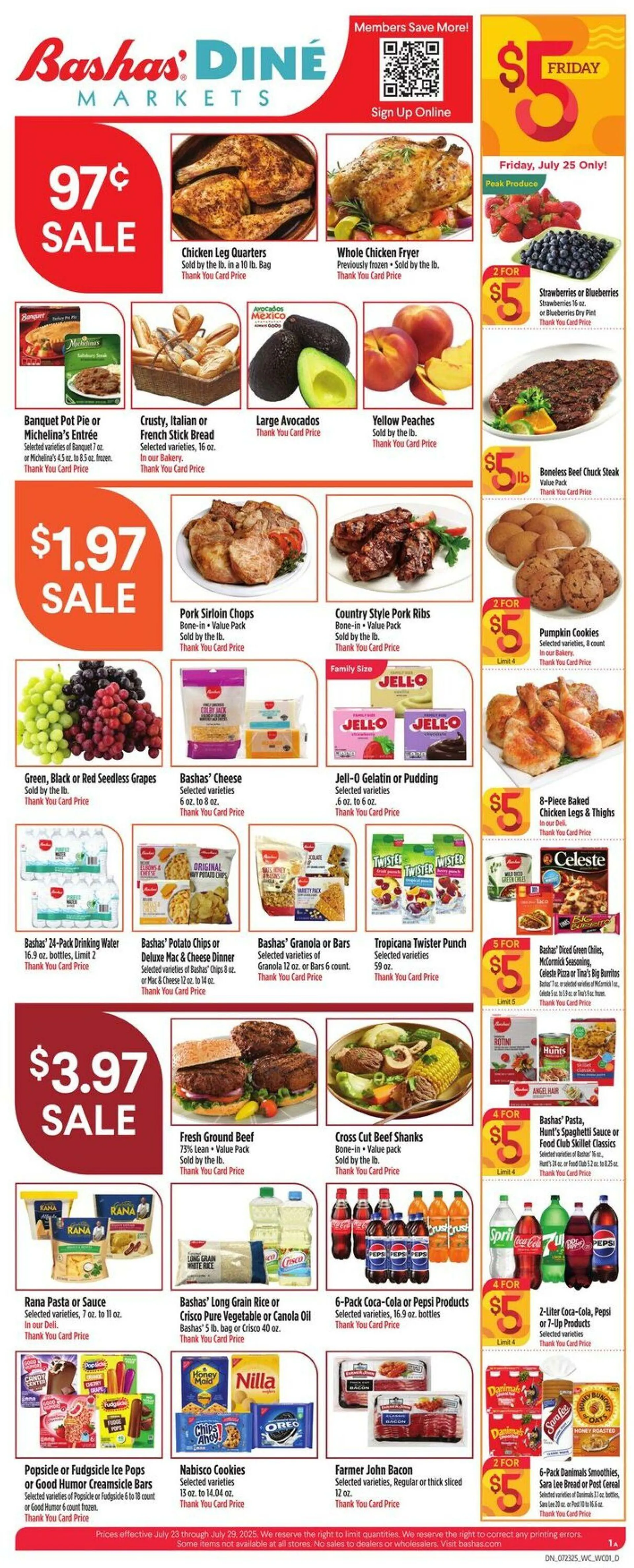Weekly ad Bashas Current weekly ad from July 23 to July 29 2025 - Page 1