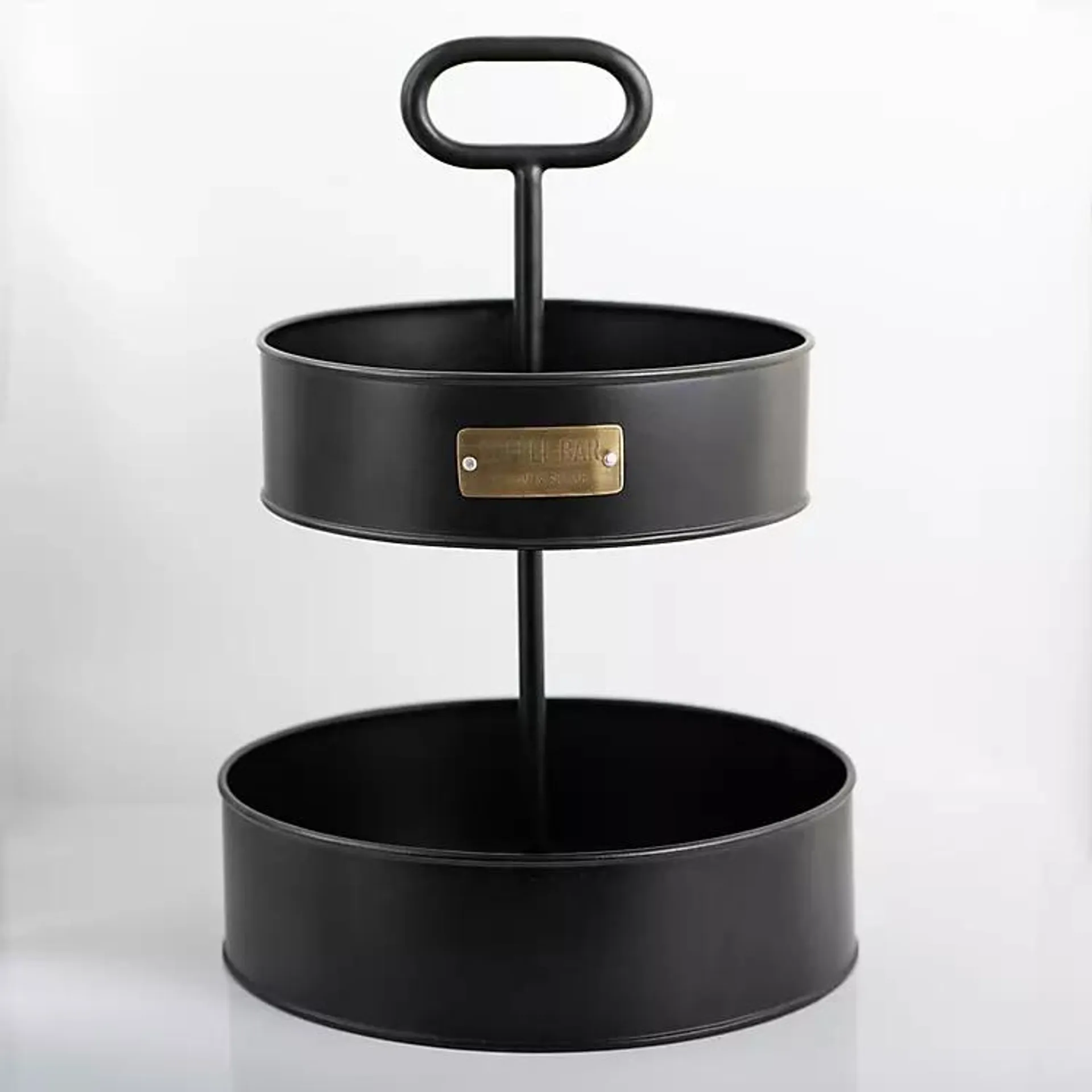 Matte Black 2-Tier Coffee Basket