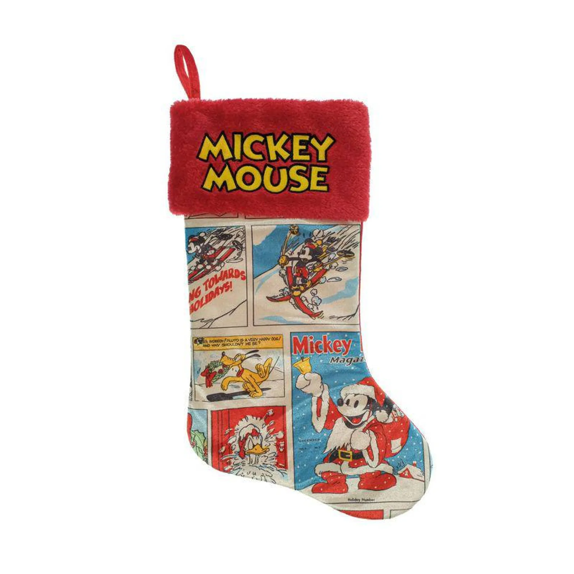 18" Disney Mickey Mouse & Friends Comic Christmas Holiday Stocking