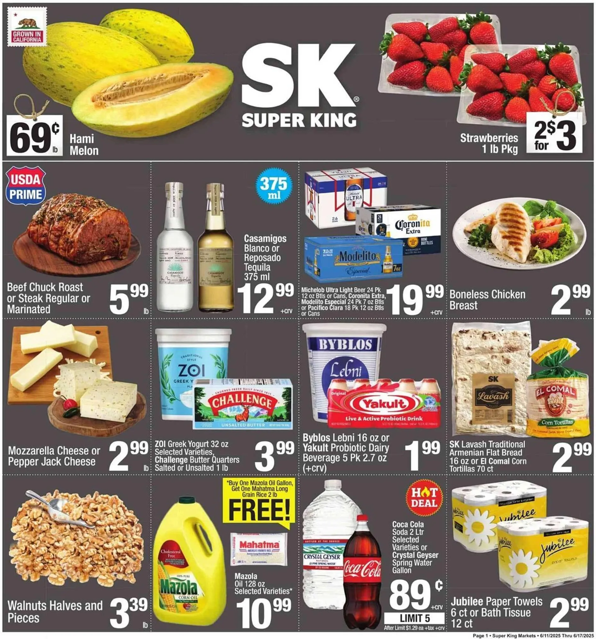 Weekly ad Super King Markets Weekly Ad from June 11 to June 17 2025 - Page 1