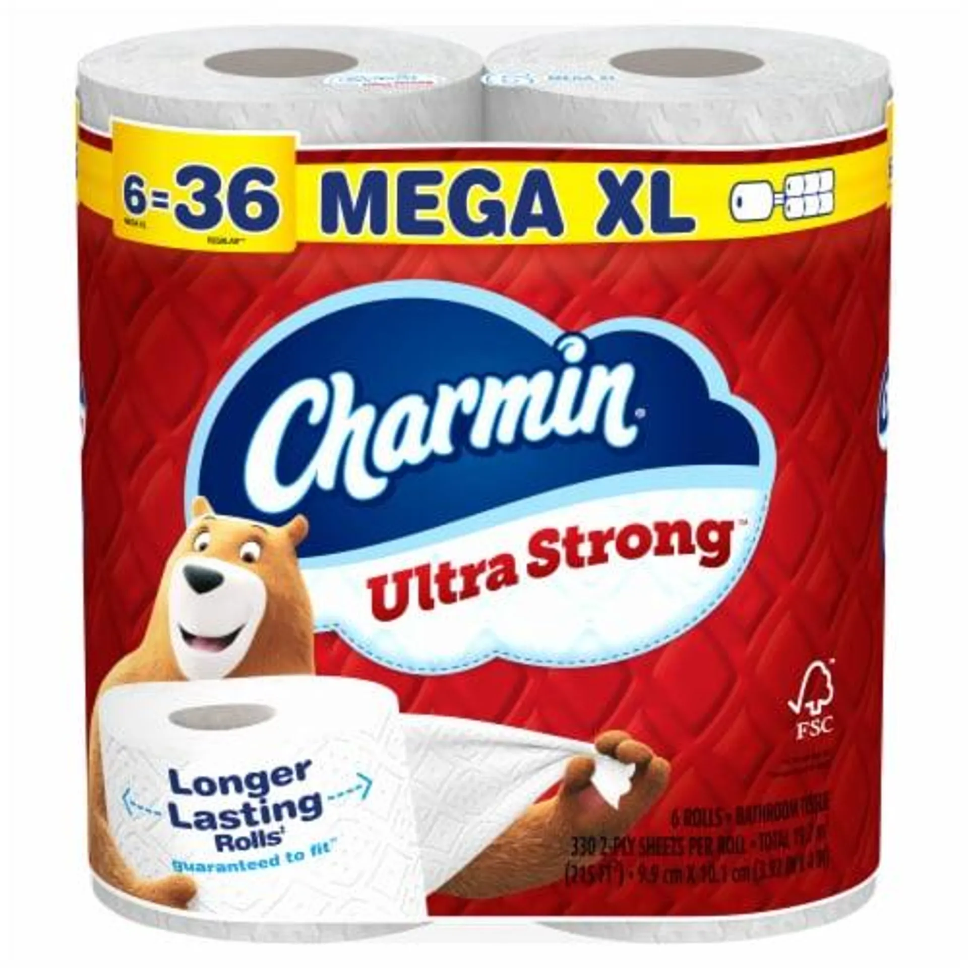 Charmin Ultra Strong 6 Mega XL Toilet Paper Rolls