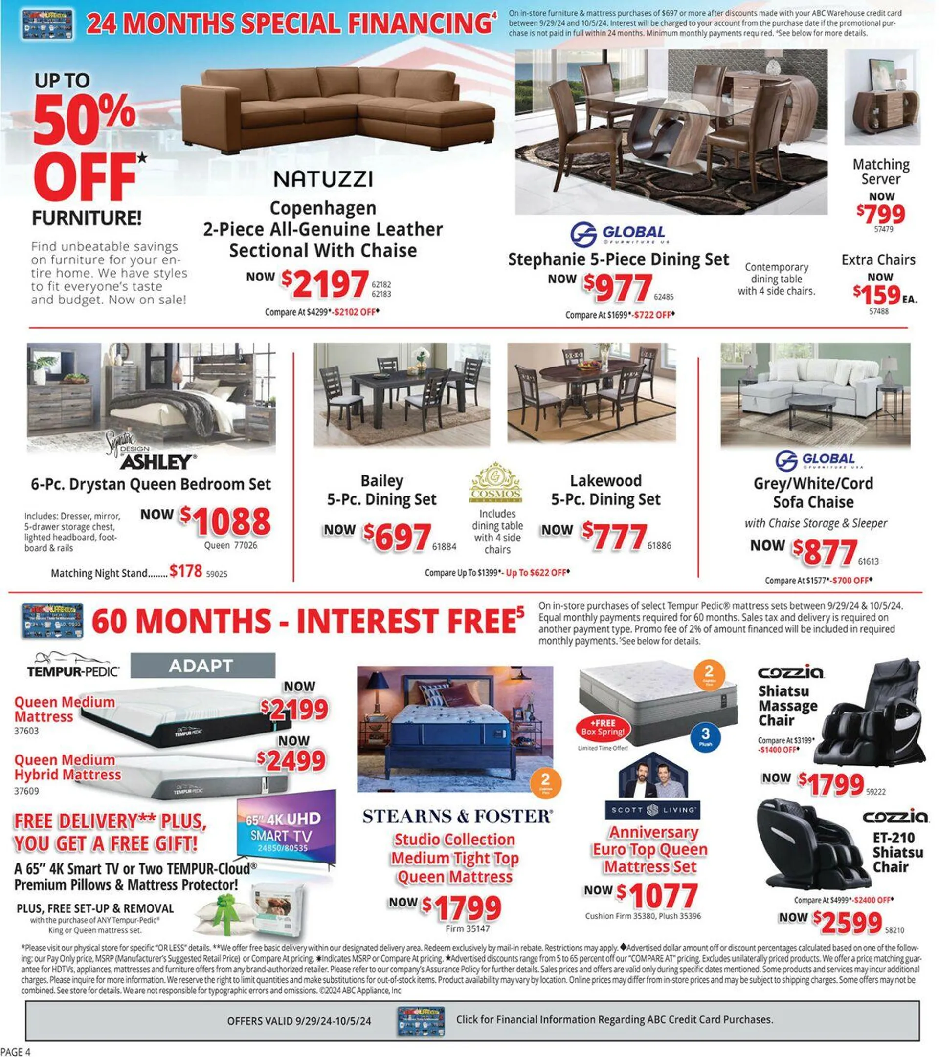 Weekly ad ABC Warehouse Current weekly ad from September 29 to October 5 2024 - Page 4