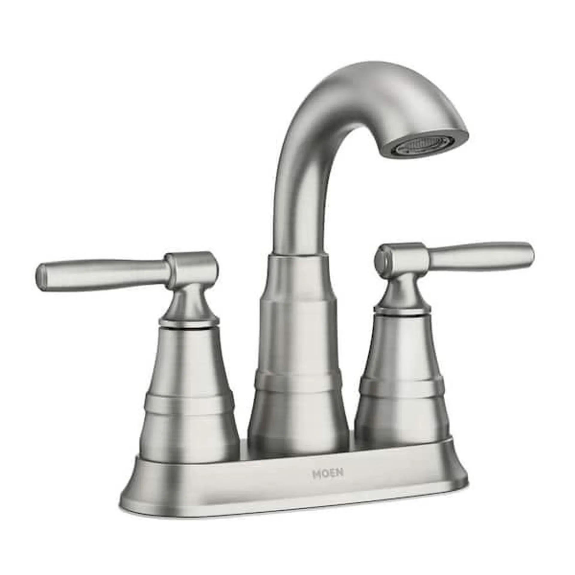 Halle 4 in. Centerset 2-Handle Bathroom Faucet in Spot Resist Brushed Nickel