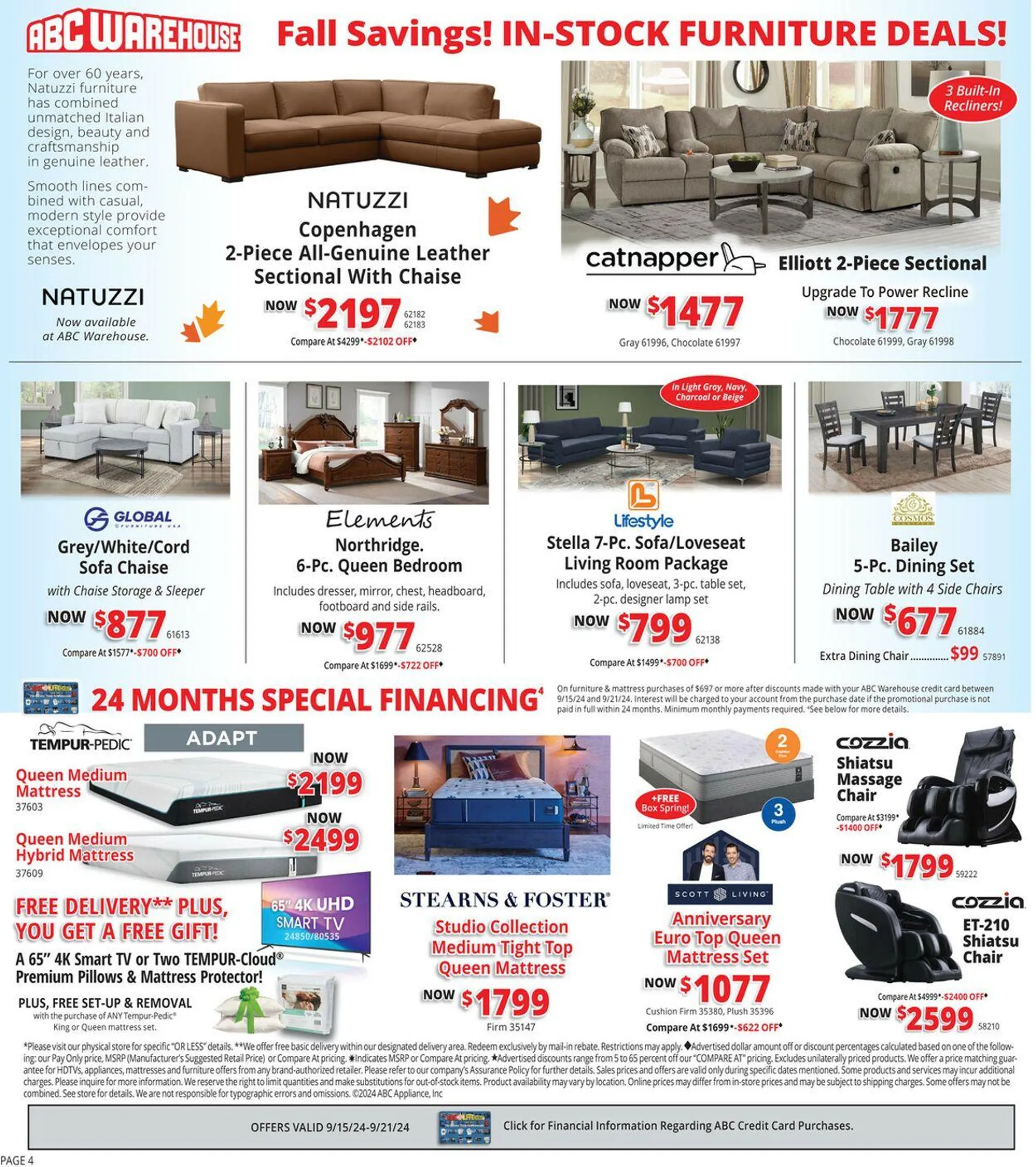 Weekly ad ABC Warehouse Current weekly ad from September 15 to September 21 2024 - Page 4