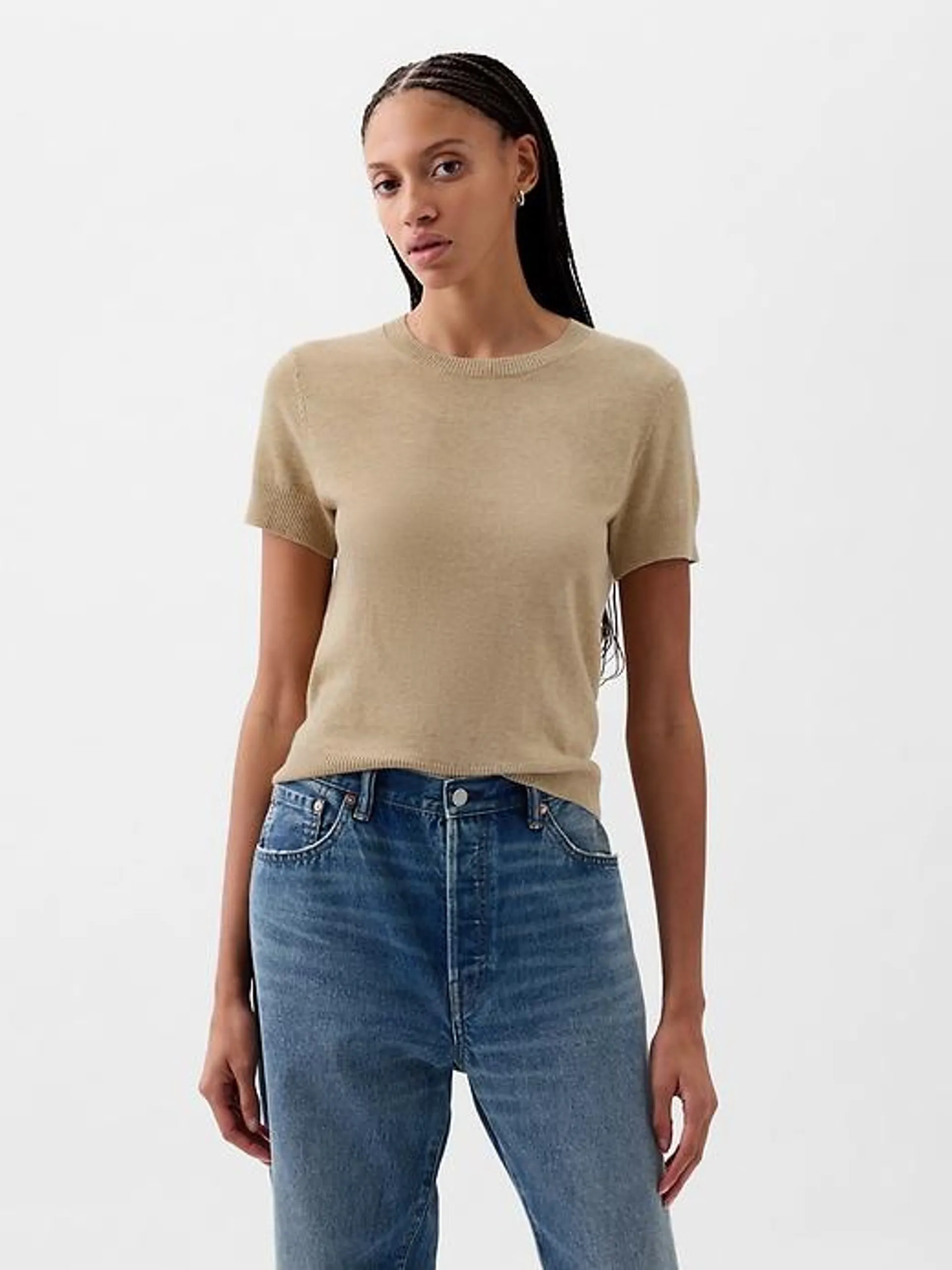 Lightweight CashSoft Cropped Sweater