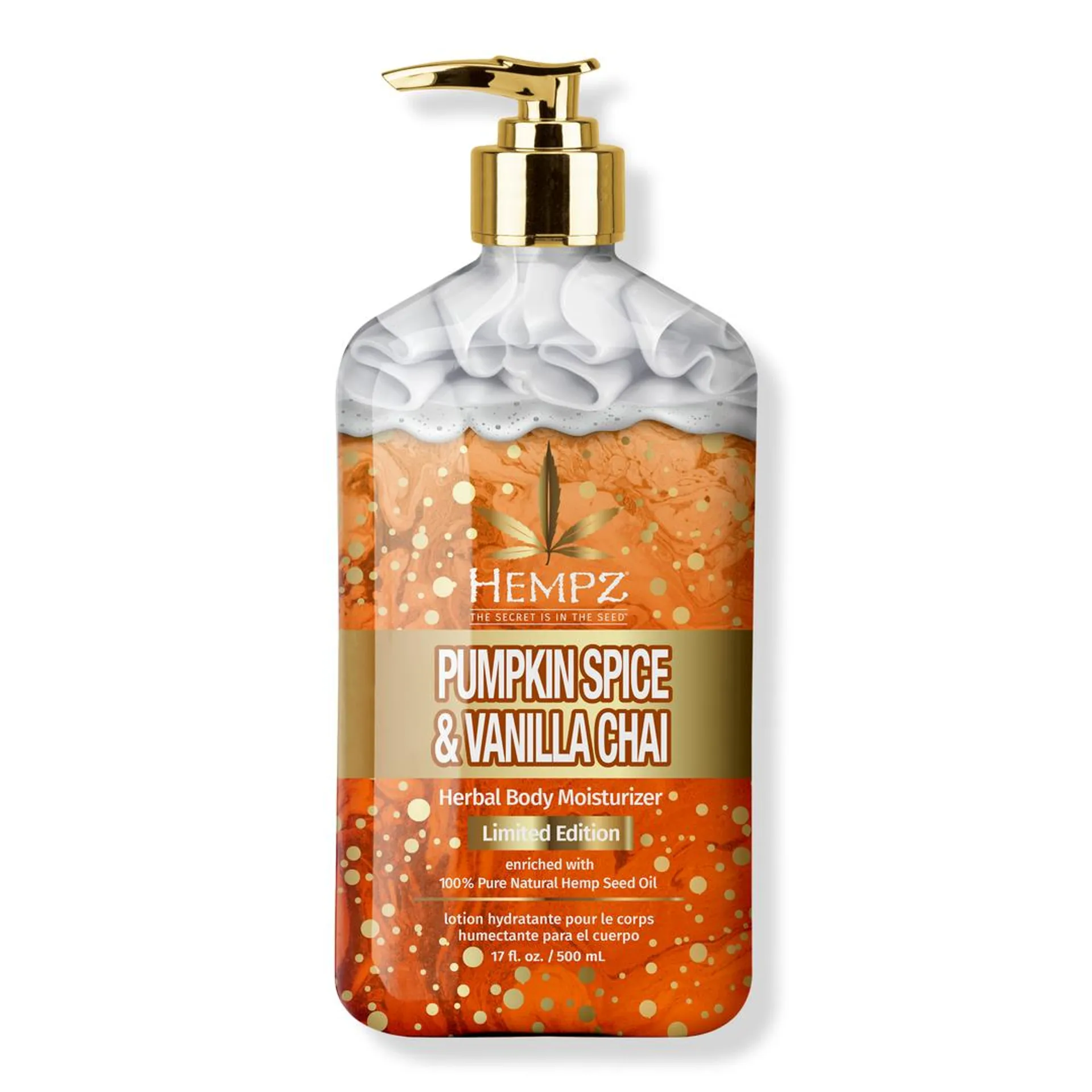 Limited Edition Pumpkin Spice & Vanilla Chai Herbal Body Moisturizer - 17.0 oz