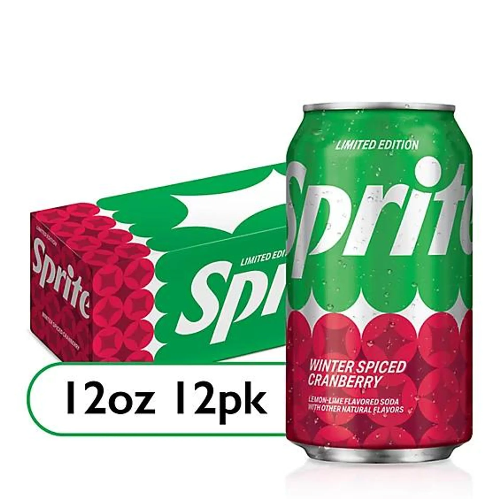 Sprite Winter Spiced Cranberry Fridge Pack - 12-12 Fl. Oz.