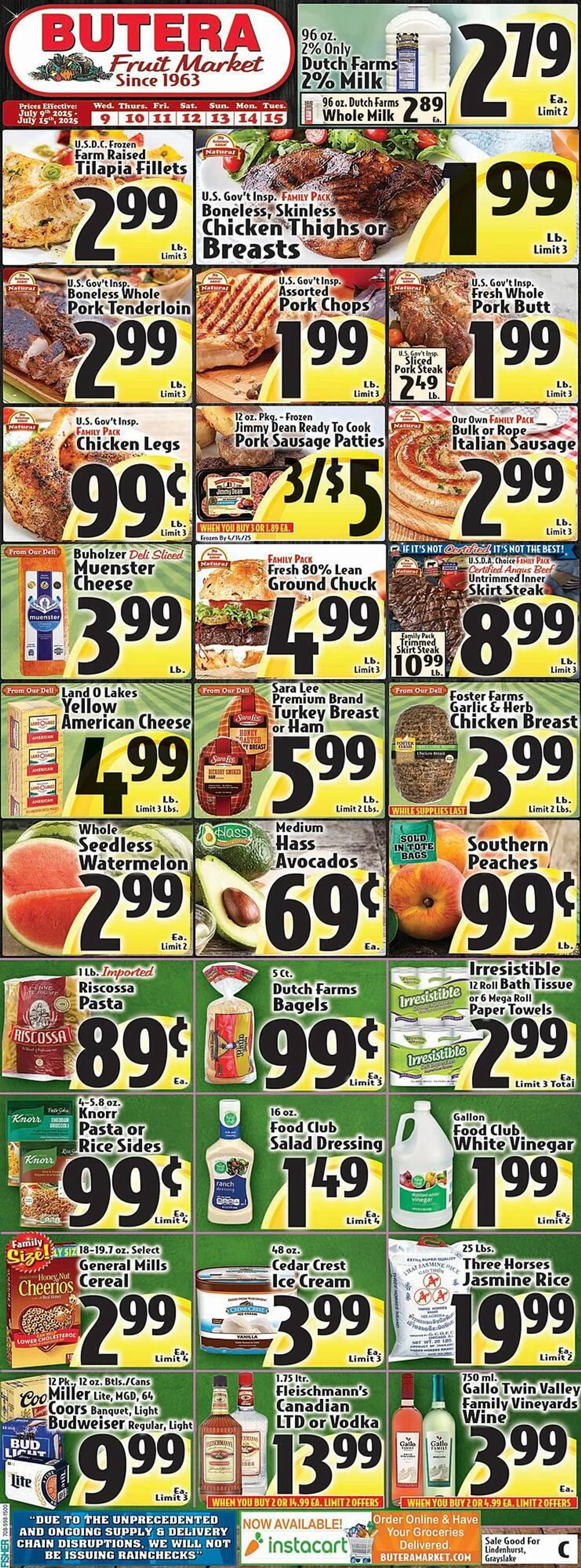 Weekly ad Butera Weekly Ad from July 9 to July 15 2025 - Page 1