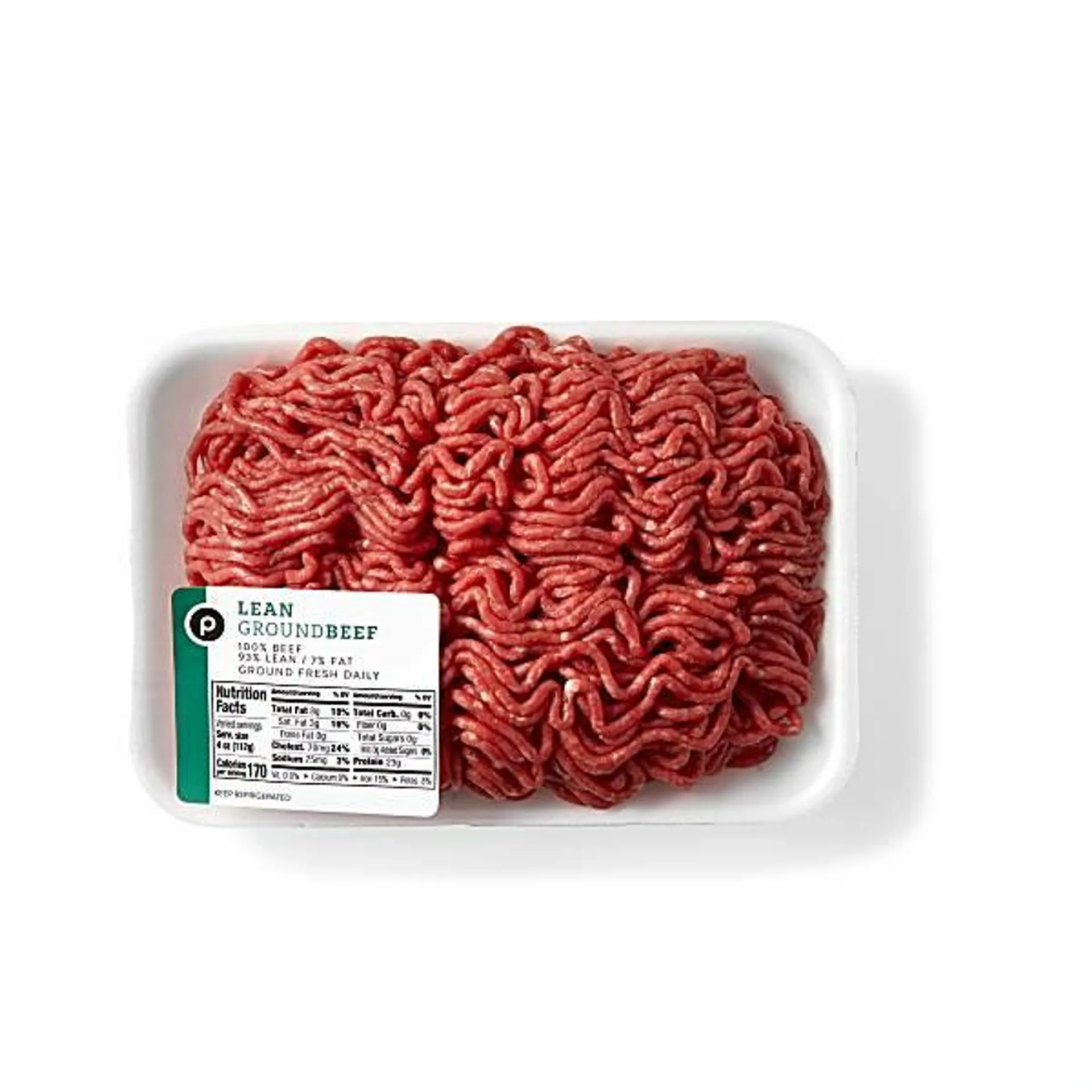 Publix Lean Ground Beef, 7% Fat, USDA-Inspected
