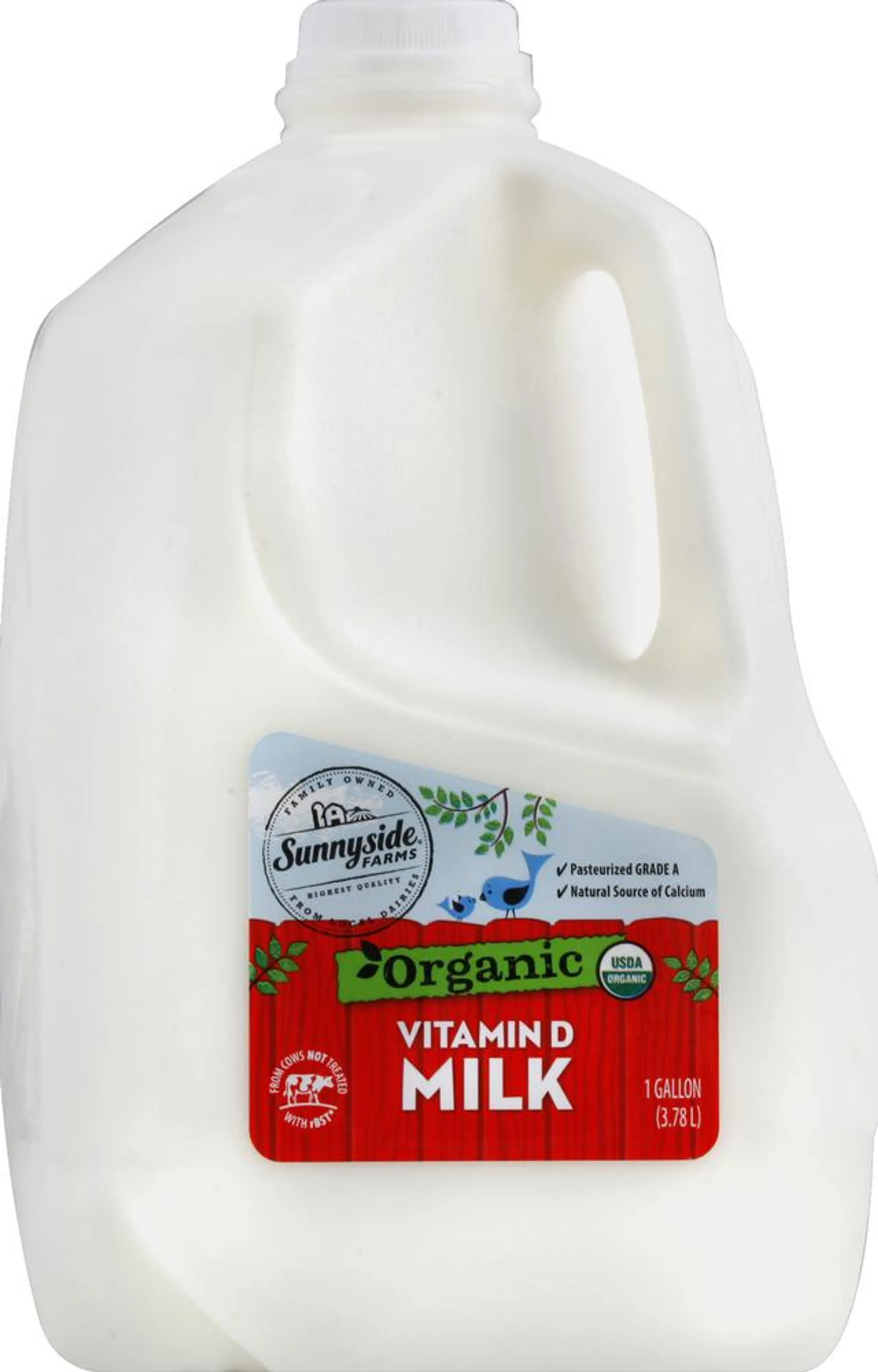Sunnyside Farms Milk, Vitamin D, Organic