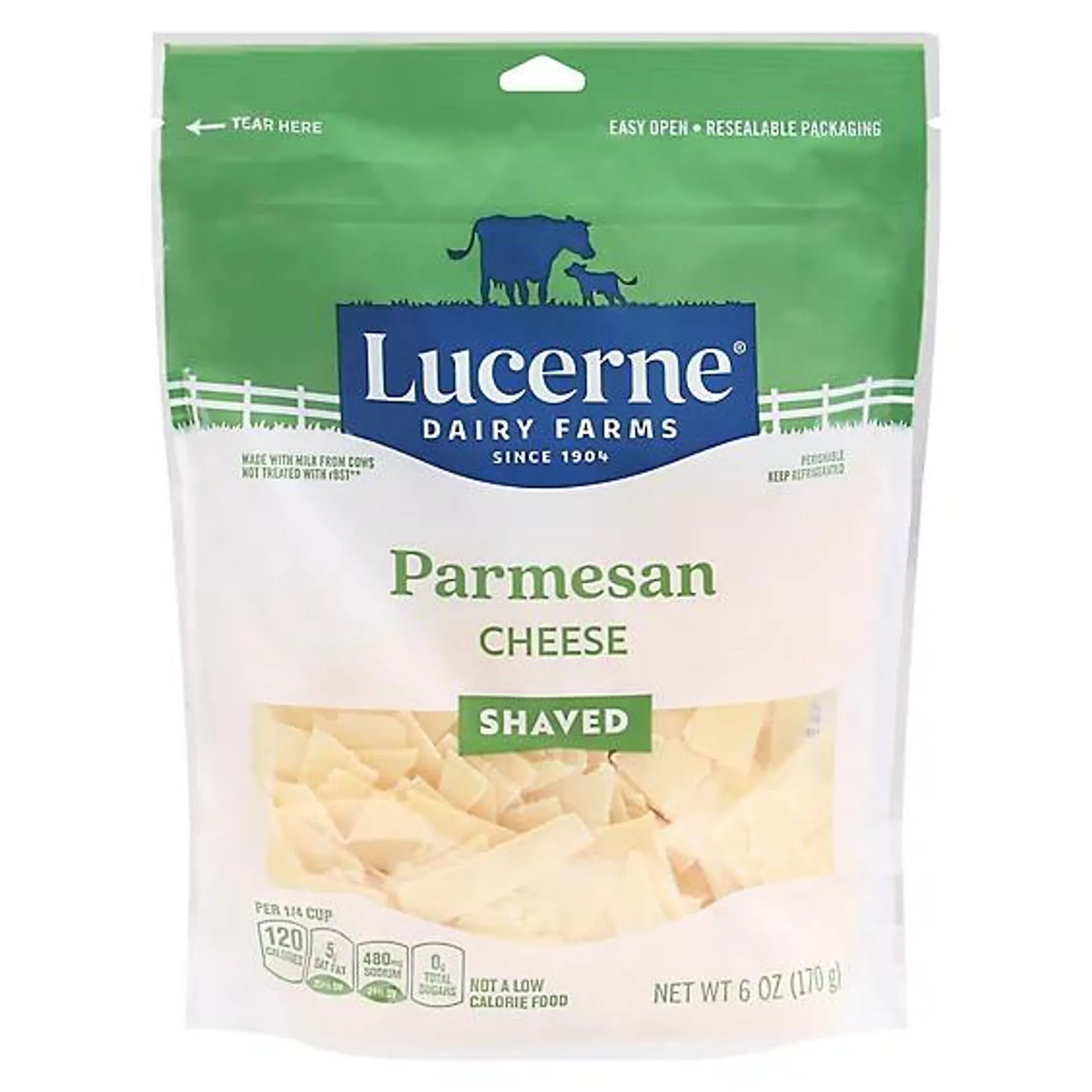 Lucerne Cheese Parmesan Shaved - 6 Oz