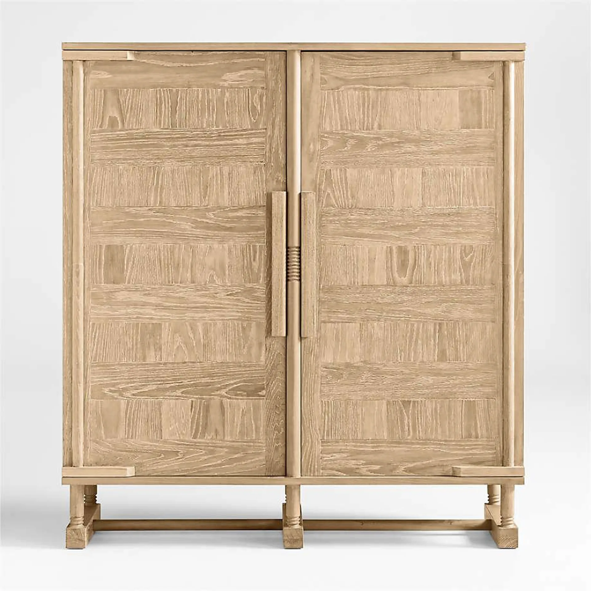 Le Panneau Oak Wood Storage Cabinet by Athena Calderone