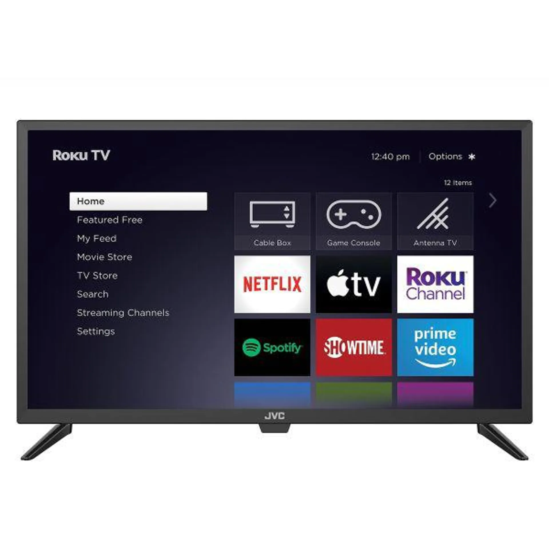 JVC 32-Inch 720p HD LED Roku Smart TV with Voice Control App, Airplay, Screen Casting, & 300+ Free Streaming Channels (LT-32MAR205)