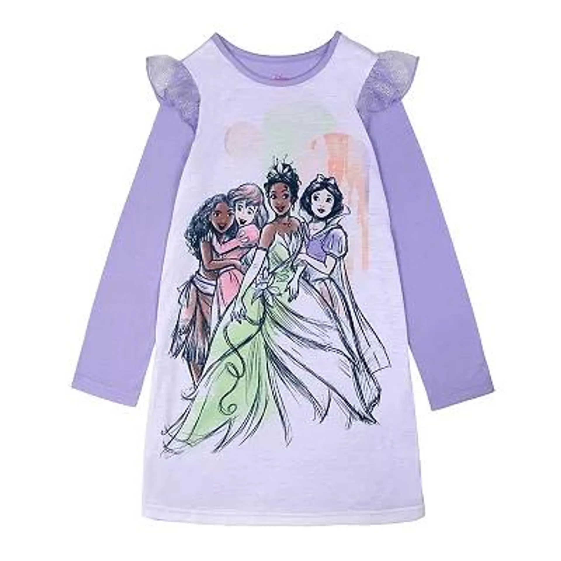 Disney Princess Girls 4-8 Ruffle Shoulder Nightgown