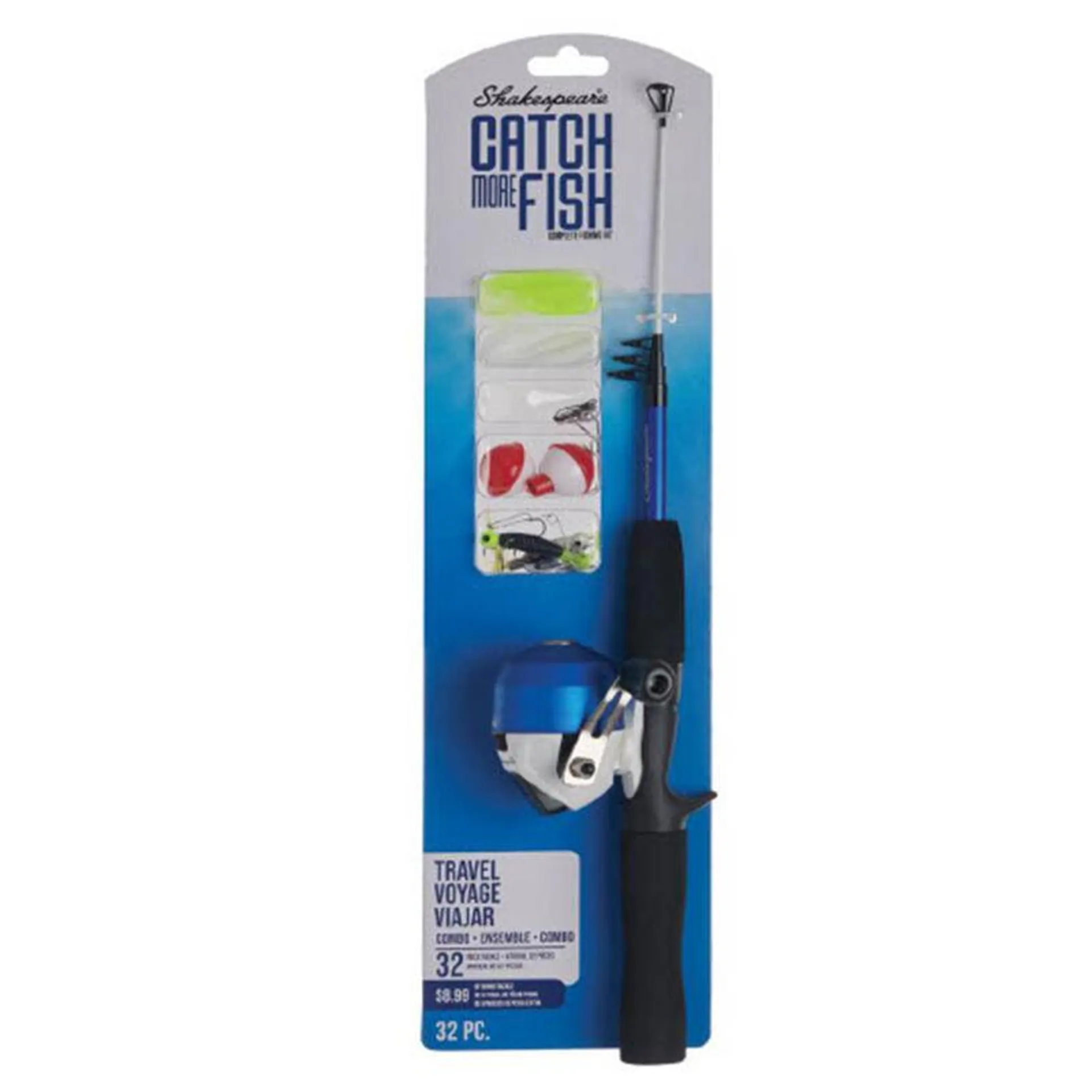 4'6" Catch More Fish Travel Telescoping Spincast Kit