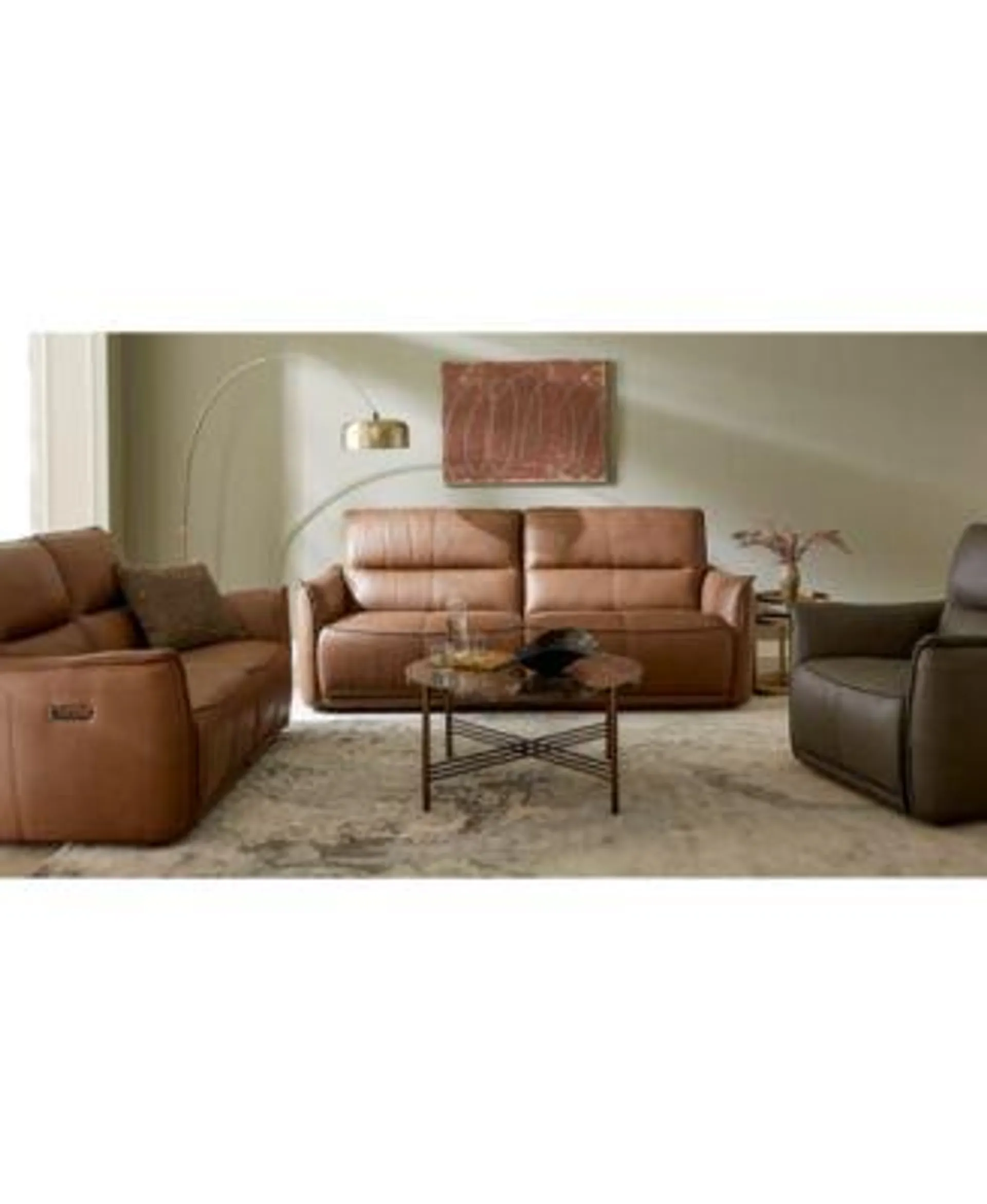 Polner Leather Sofa Collection, Created for Macy's