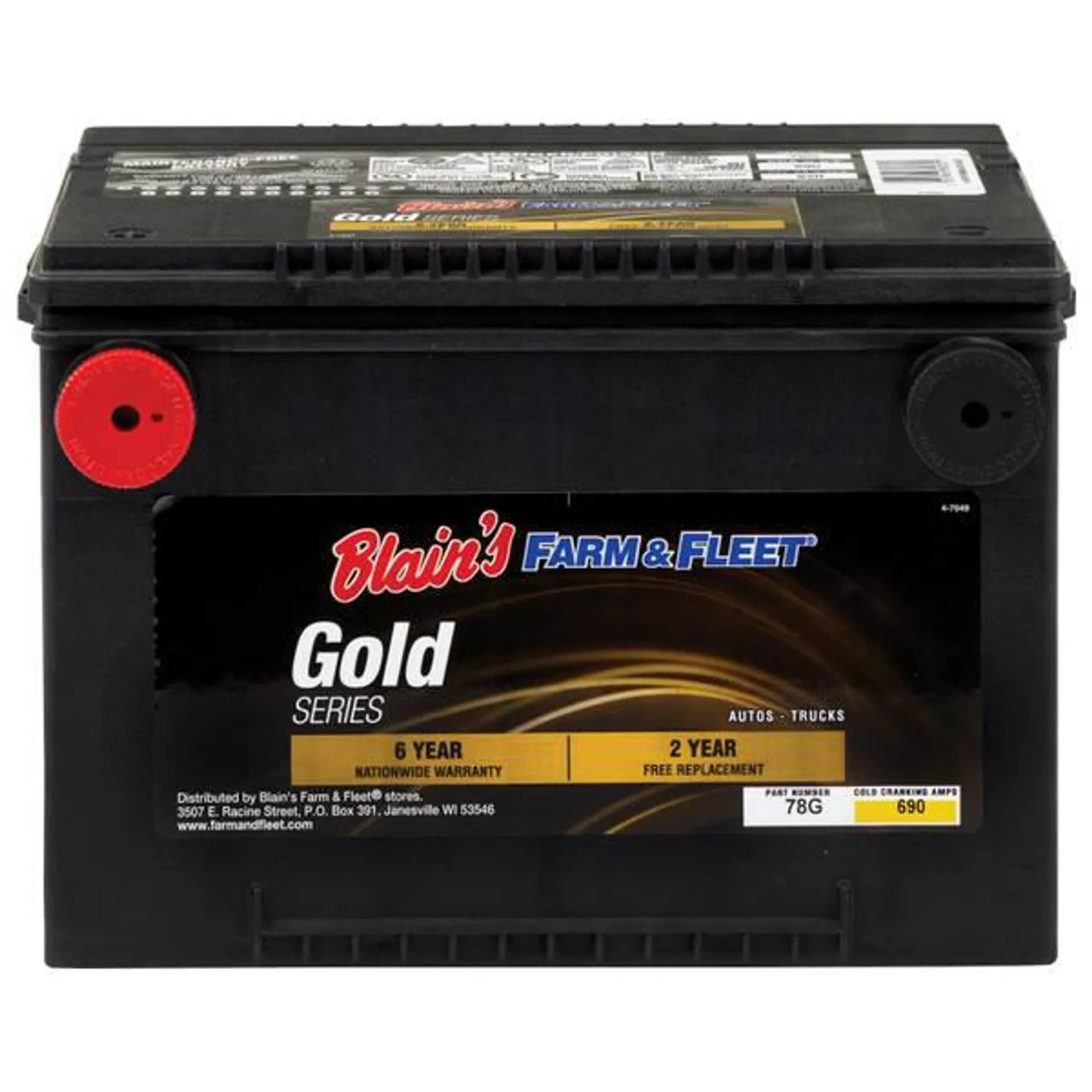 6-Year Gold Automotive Battery