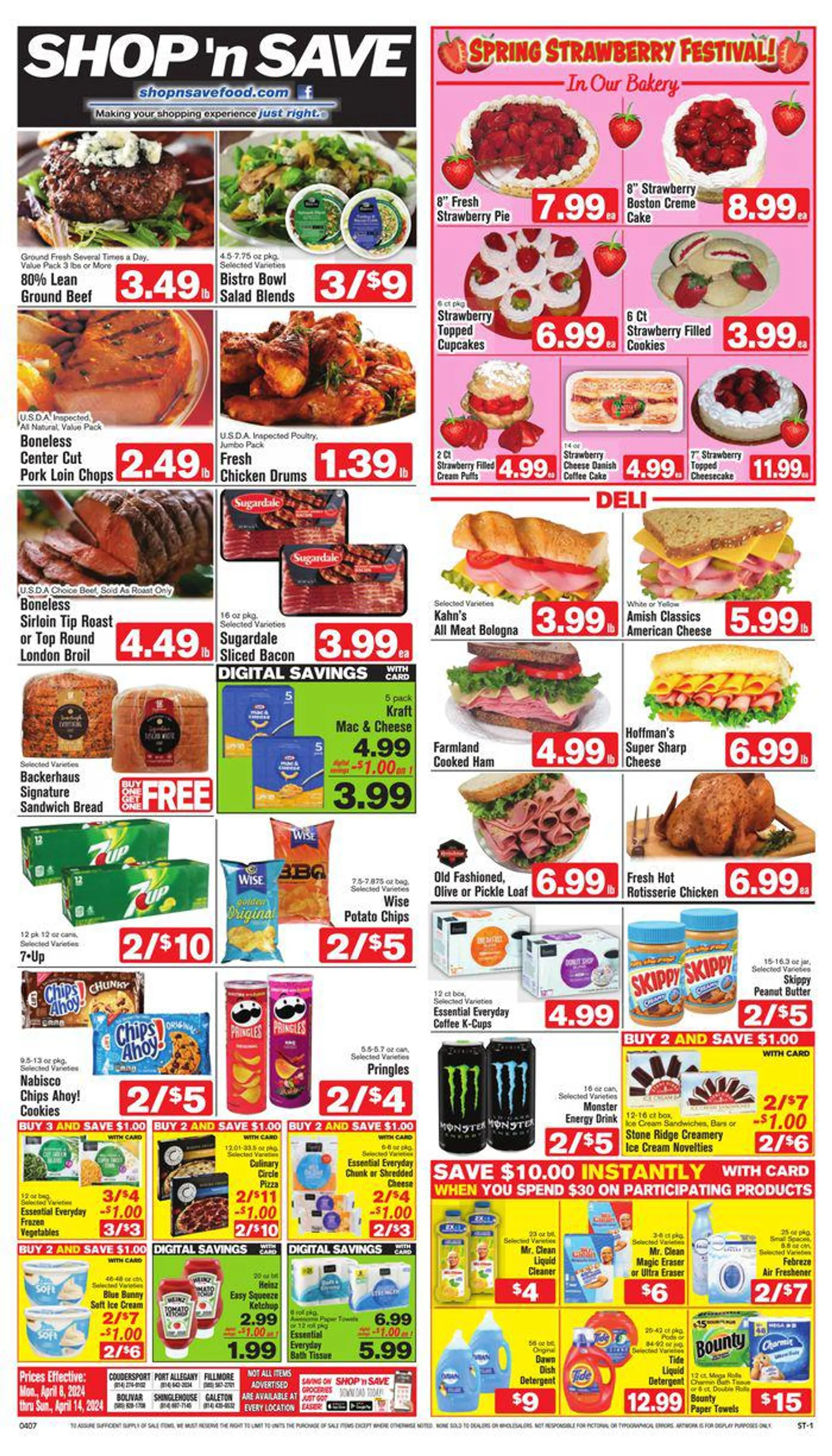 Weekly ad Spring Strawberry Festival from April 9 to April 14 2024 - Page 1