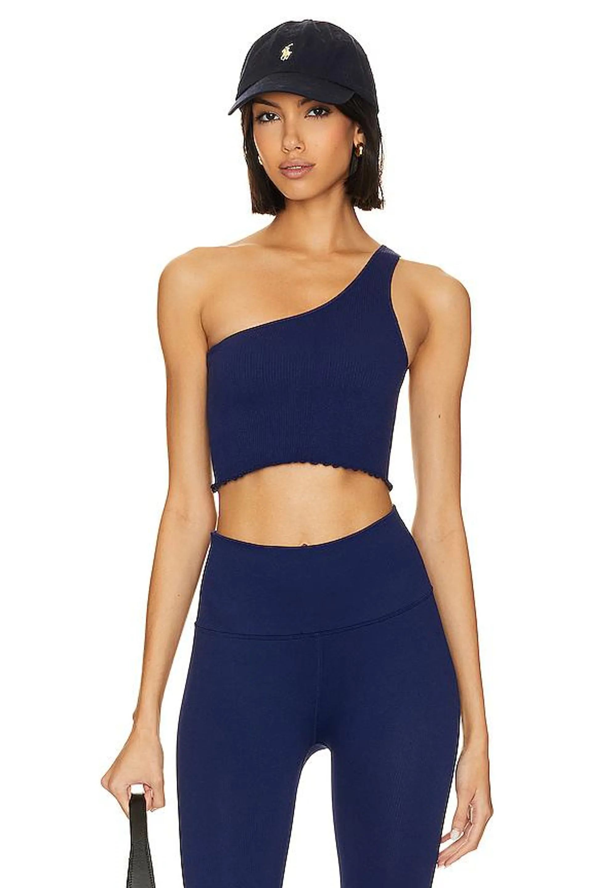 Luna One Shoulder Crop Tank