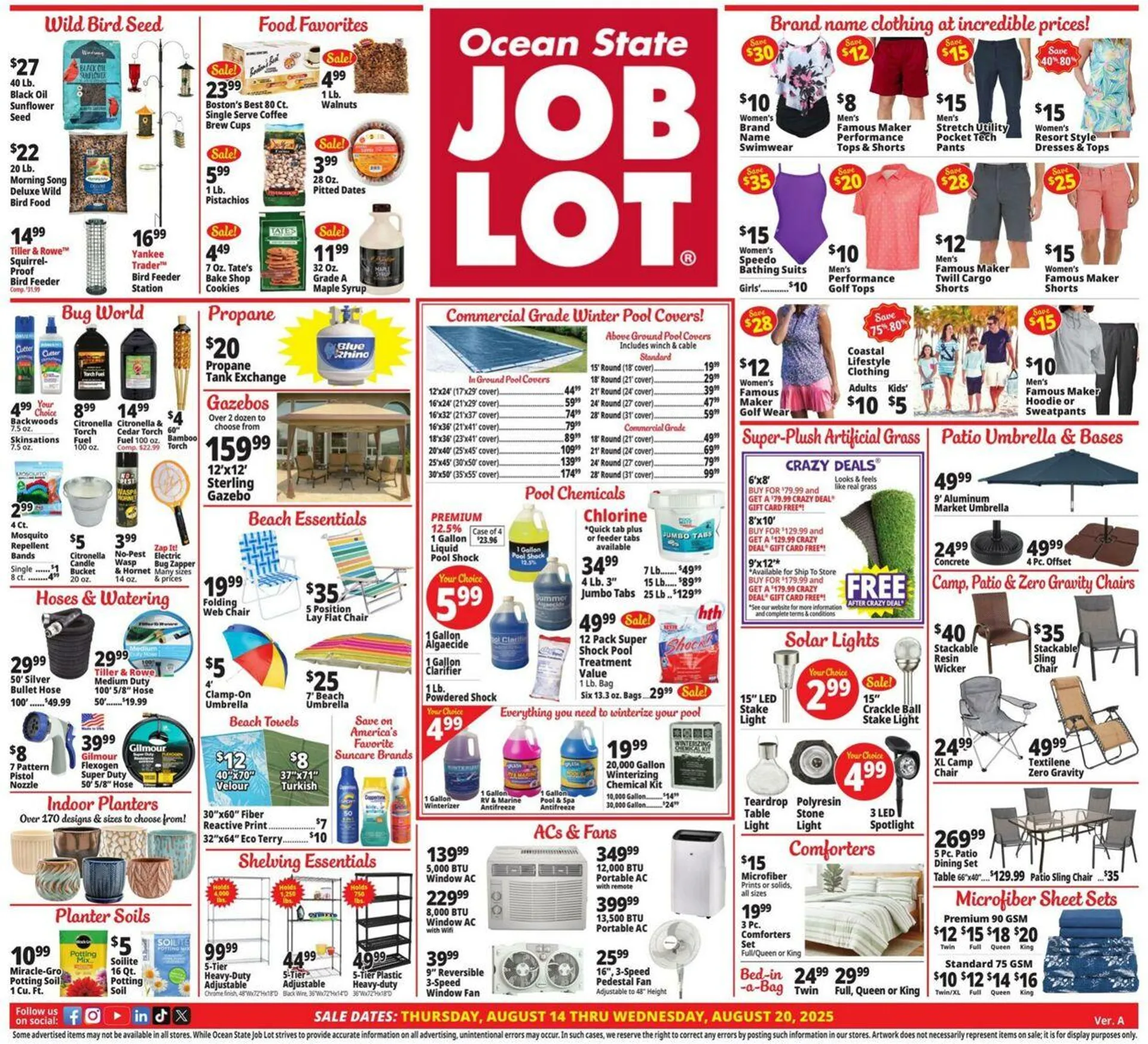 Weekly ad Ocean State Job Lot from August 14 to August 20 2025 - Page 1