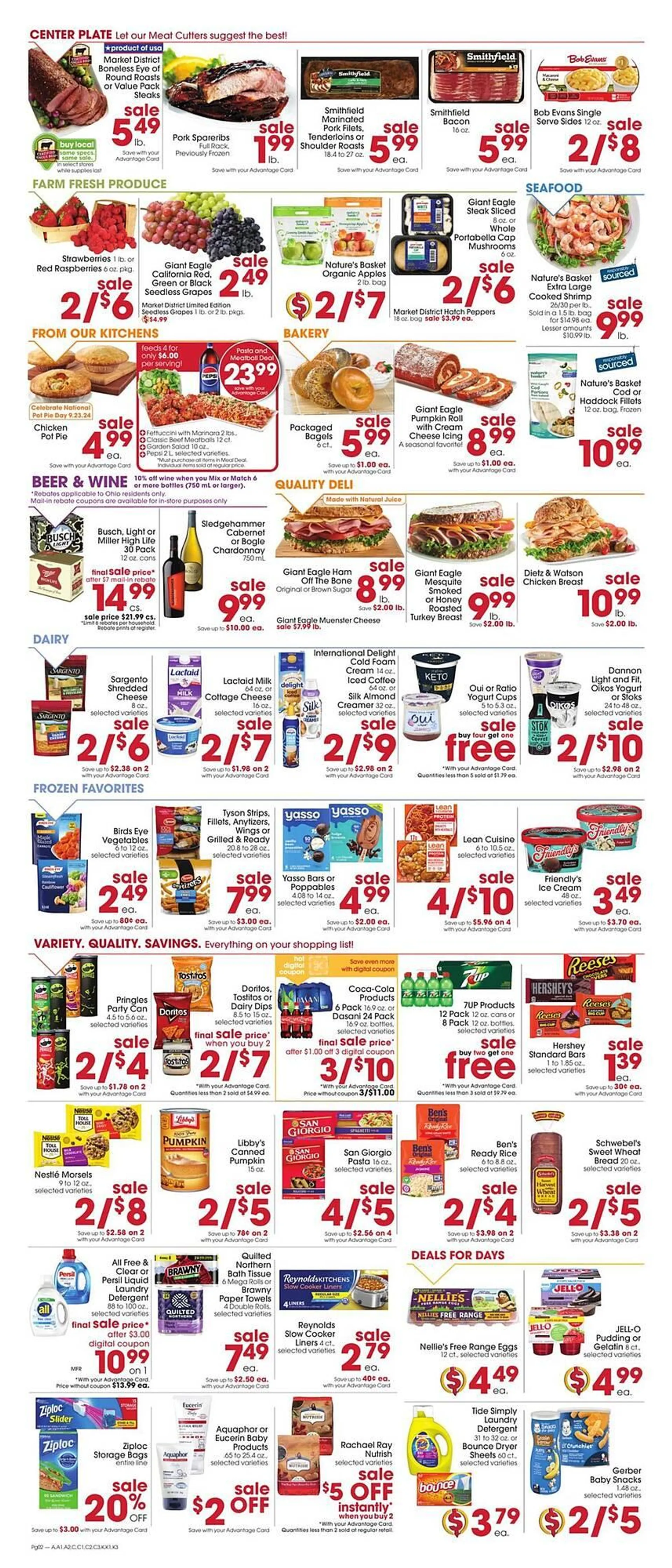 Weekly ad Giant Eagle Weekly Ad from September 19 to September 25 2024 - Page 2