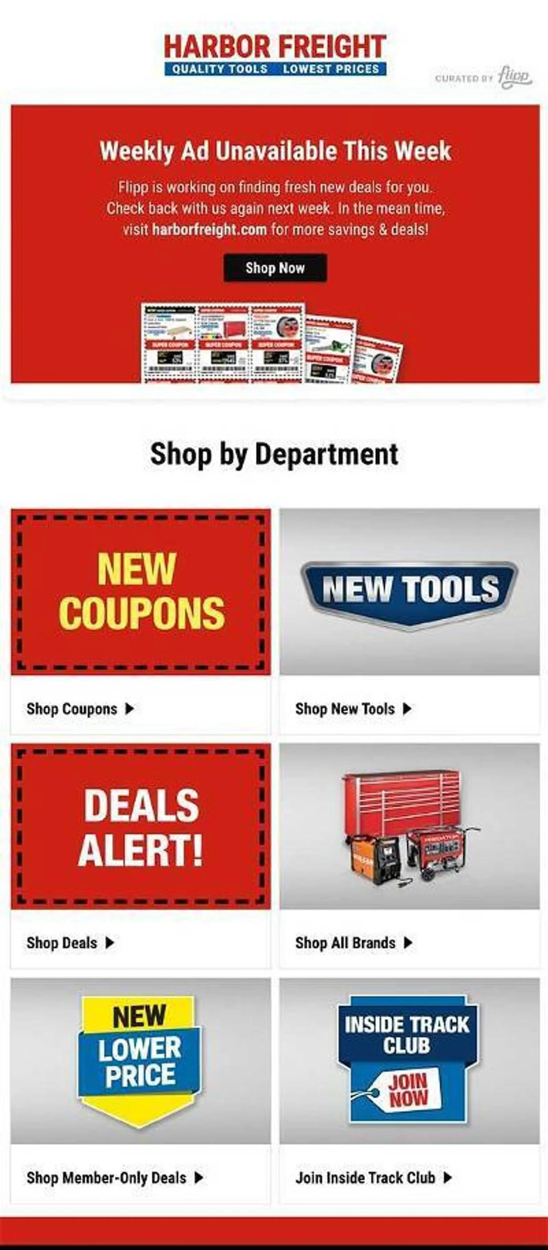 Weekly ad Harbor Freight Tools Catalog from August 30 to September 13 2023 - Page 1