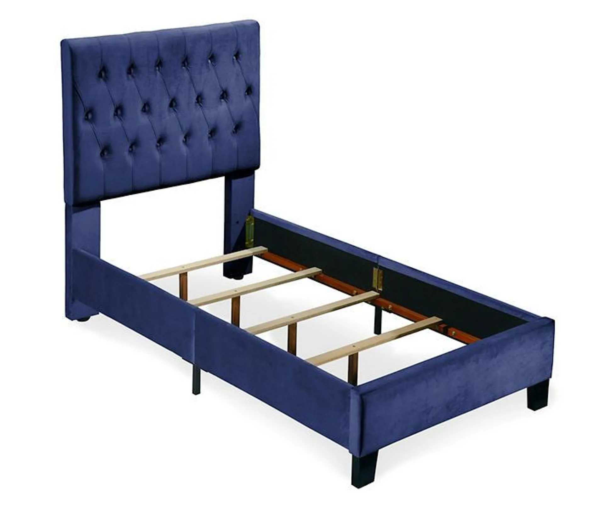 Decatur Navy Twin Upholstered Bed