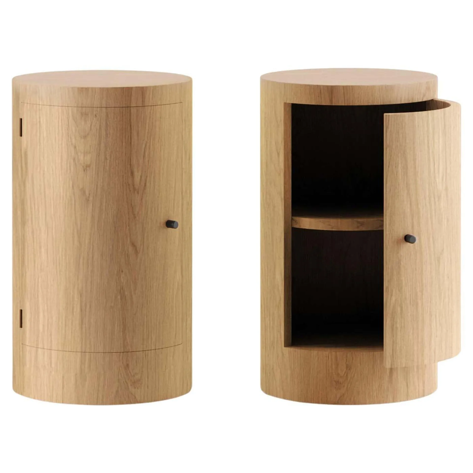 Pair of Constant Night Stands in Oak Wood by Master for Lemon