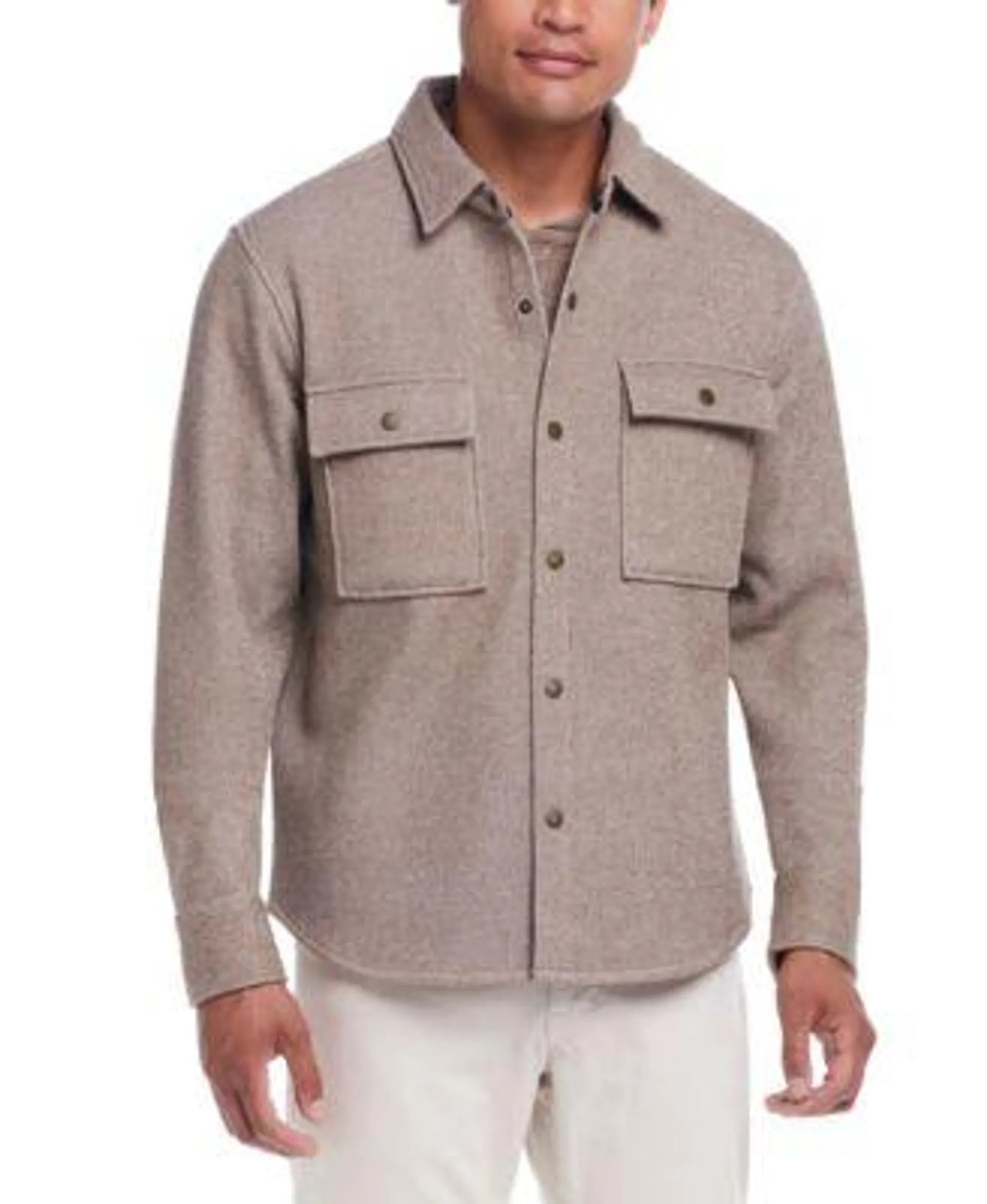 Men's Mixy Regular-Fit Fleece-Lined Shirt Jacket