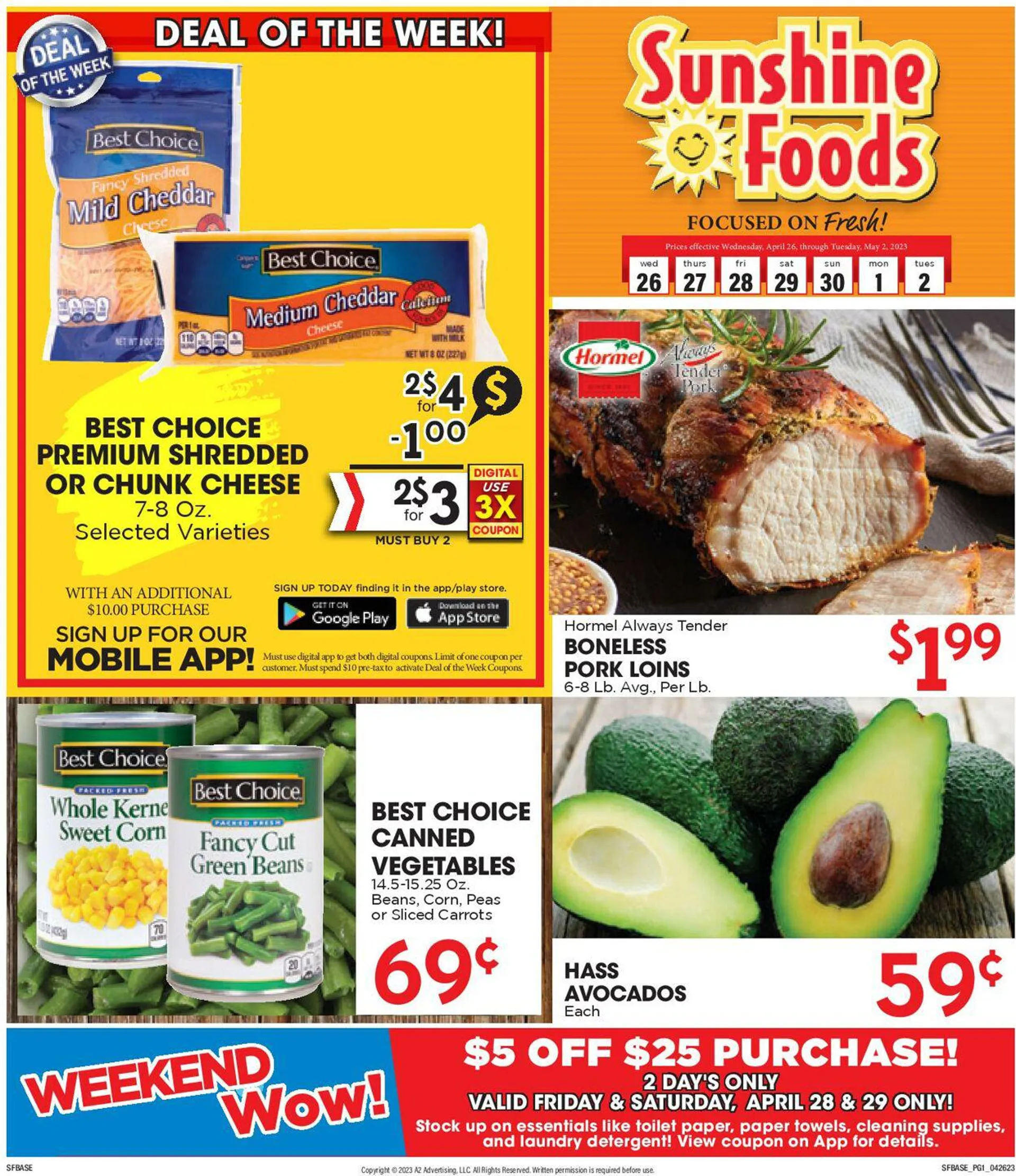 Sunshine Foods Current weekly ad - 1