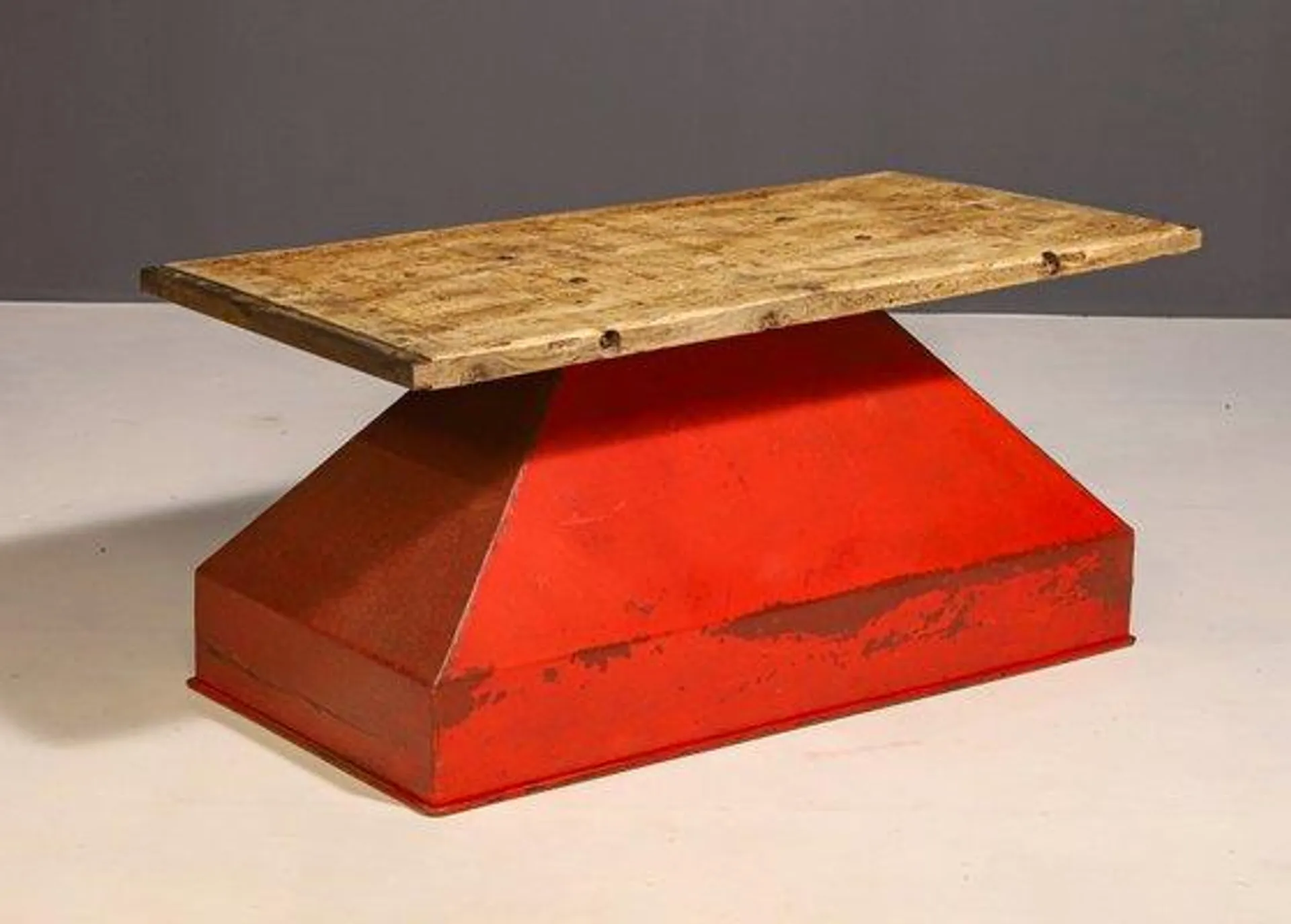 Industrial Iron Coffee Table, Former Czechoslovakia, 1950s