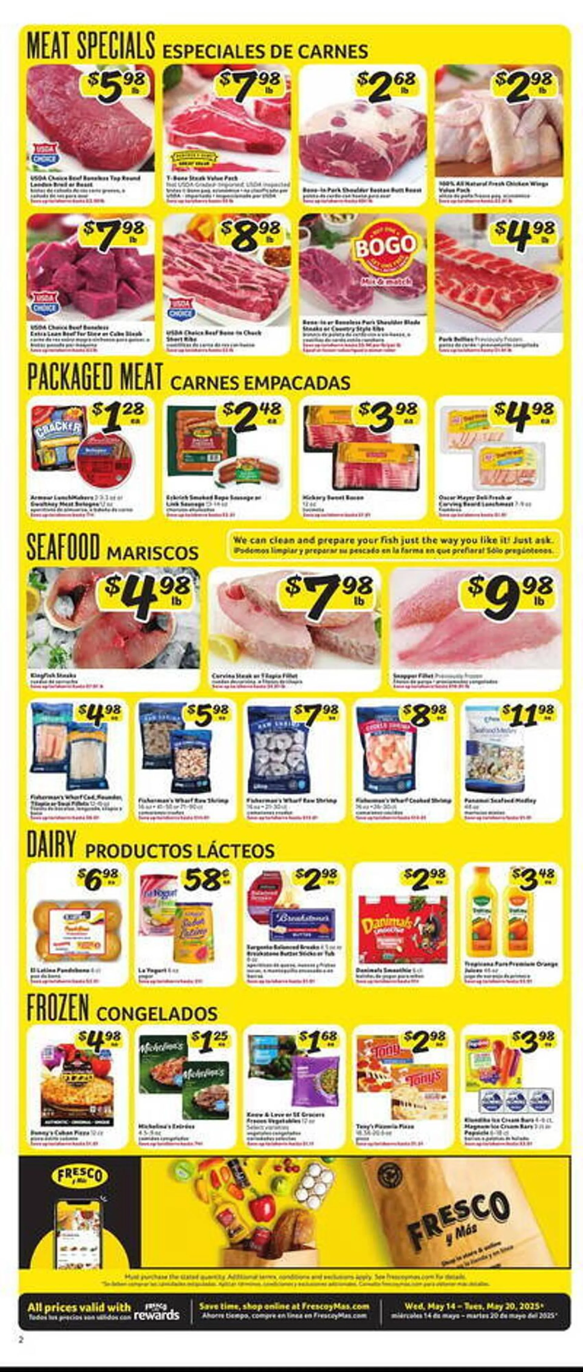 Weekly ad Fresco y Más Weekly Ad from May 14 to May 20 2025 - Page 2