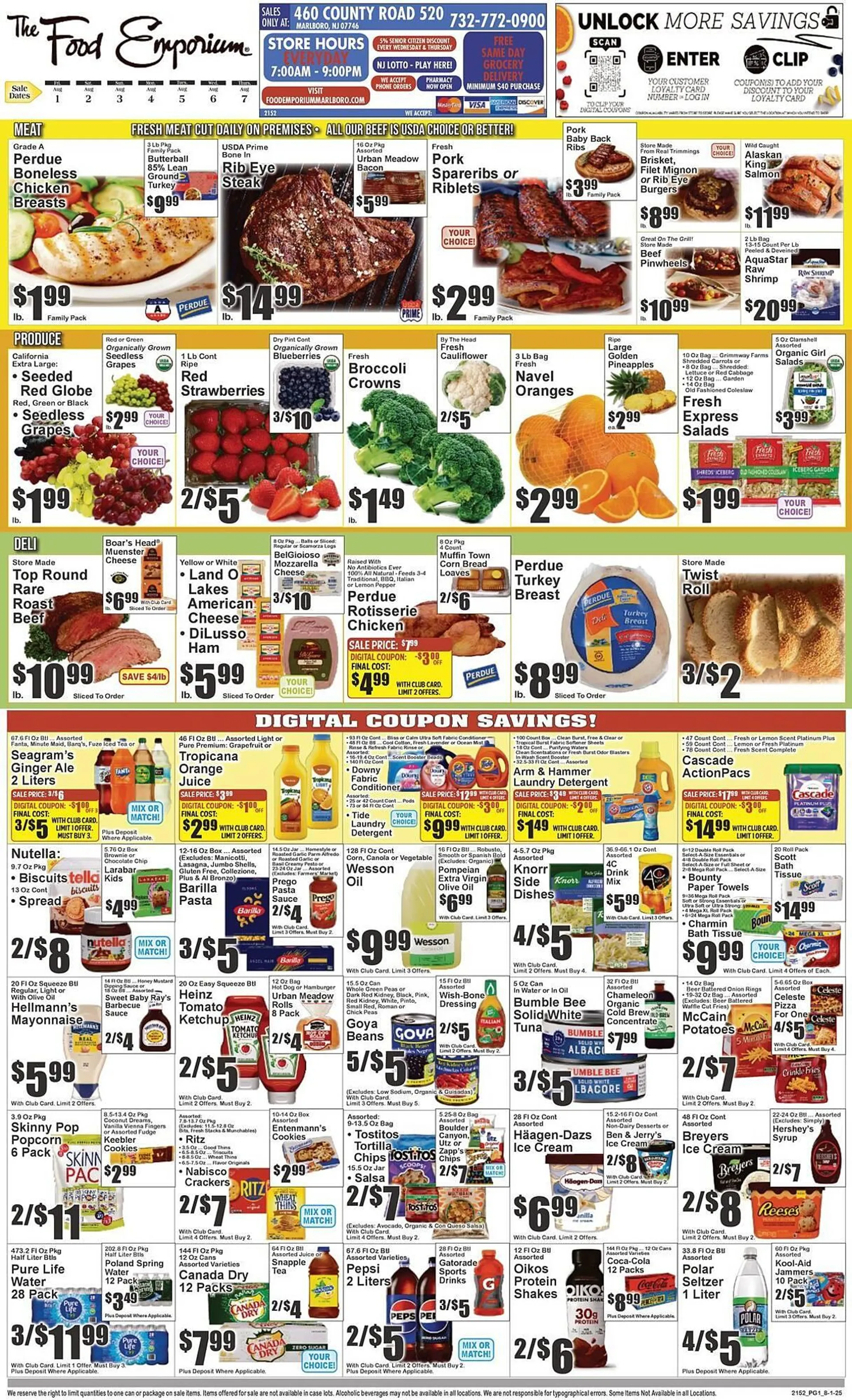 Weekly ad The Food Emporium Weekly Ad from August 1 to August 7 2025 - Page 1