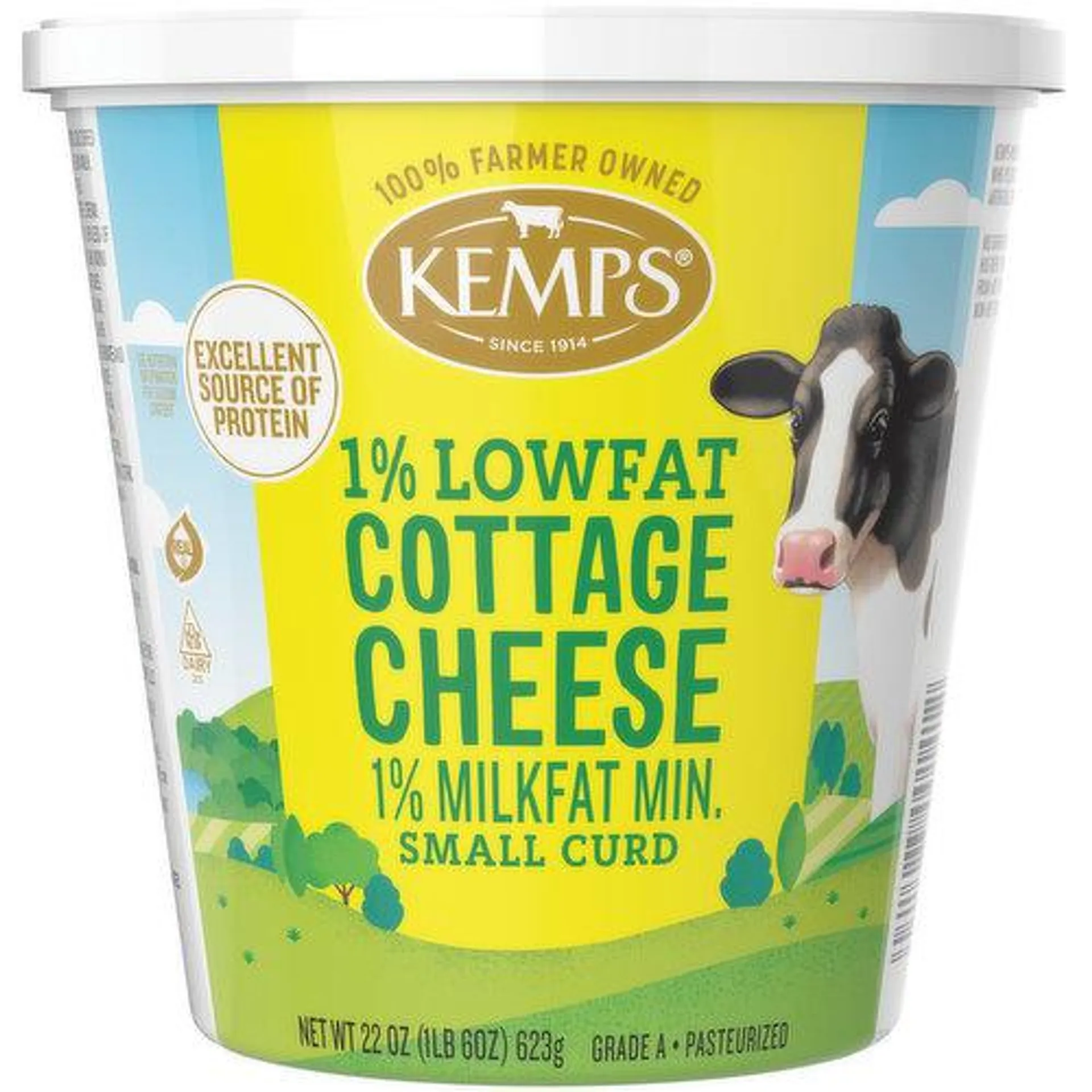 Kemps Lowfat Cottage Cheese, 22 Ounce