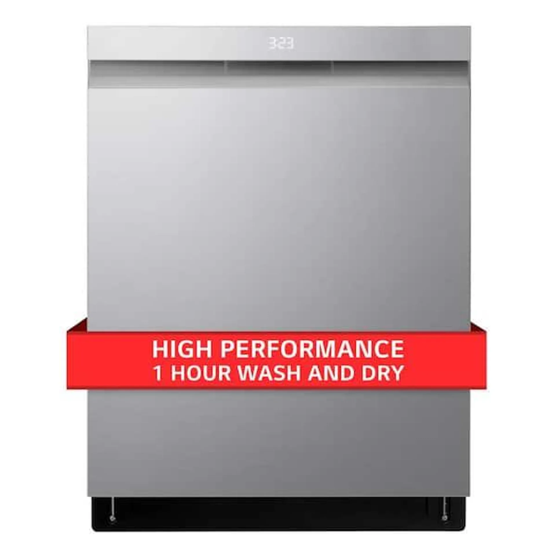 24 in. PrintProof Stainless Steel Smart Top Control Dishwasher with 1-Hour Wash and Dry, QuadWash Pro and Dynamic Dry