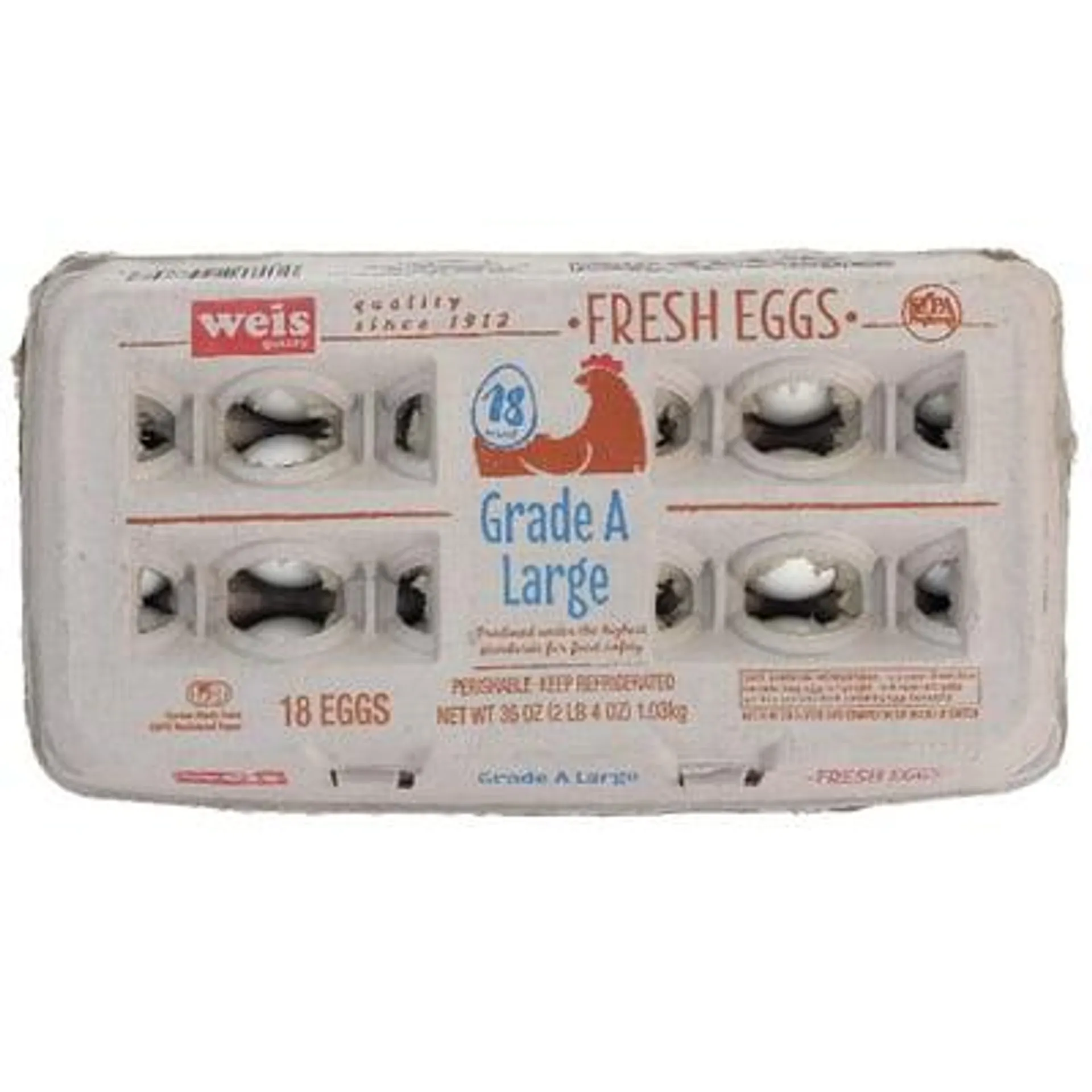 Weis Quality Eggs, Grade A Large