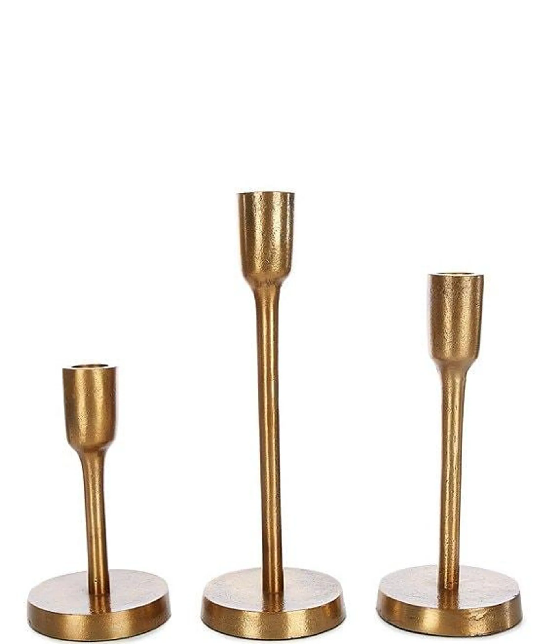 Simplicity Collection Gold Metal Candle Holder