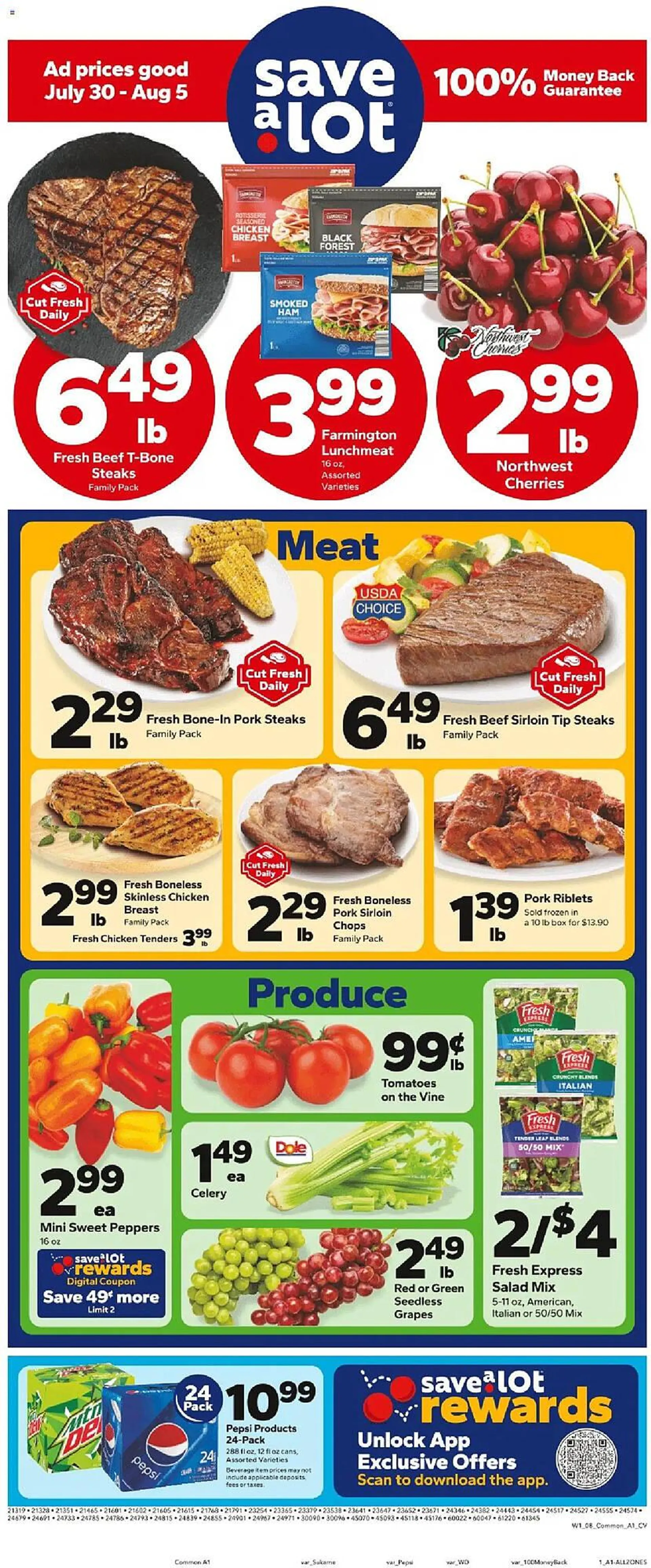 Weekly ad Save a Lot Weekly Ad from July 30 to August 5 2025 - Page 1
