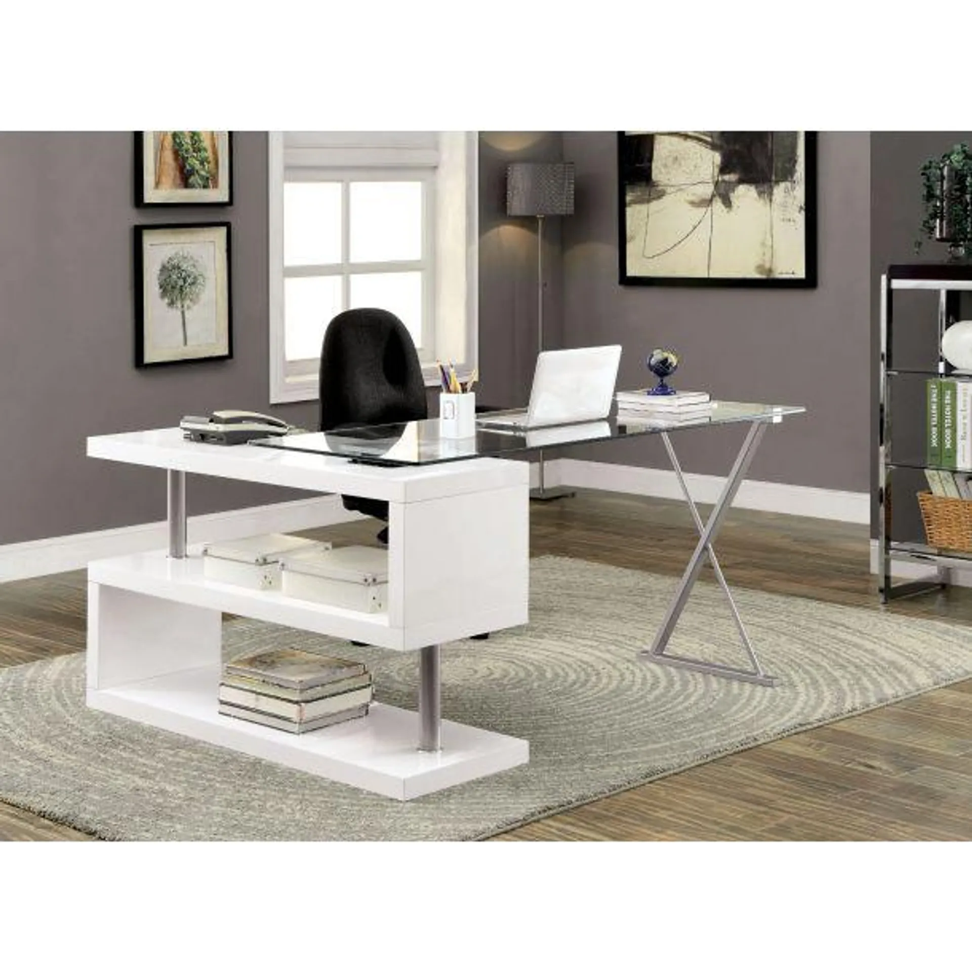 Bronwen Computer Desk - White