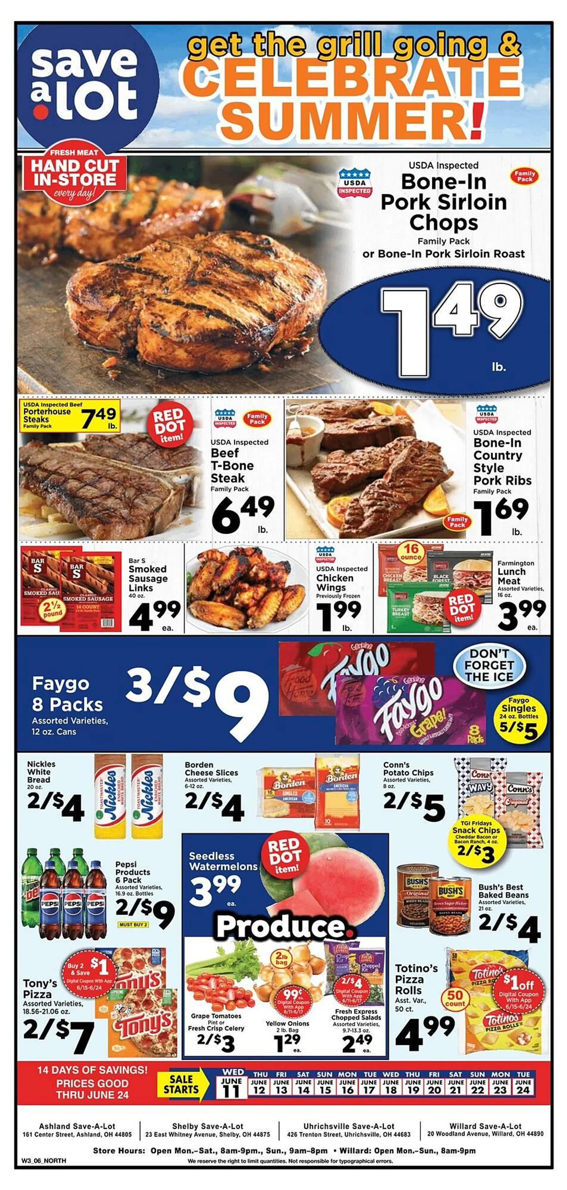 Weekly ad Save a Lot Weekly Ad from June 11 to June 24 2025 - Page 1