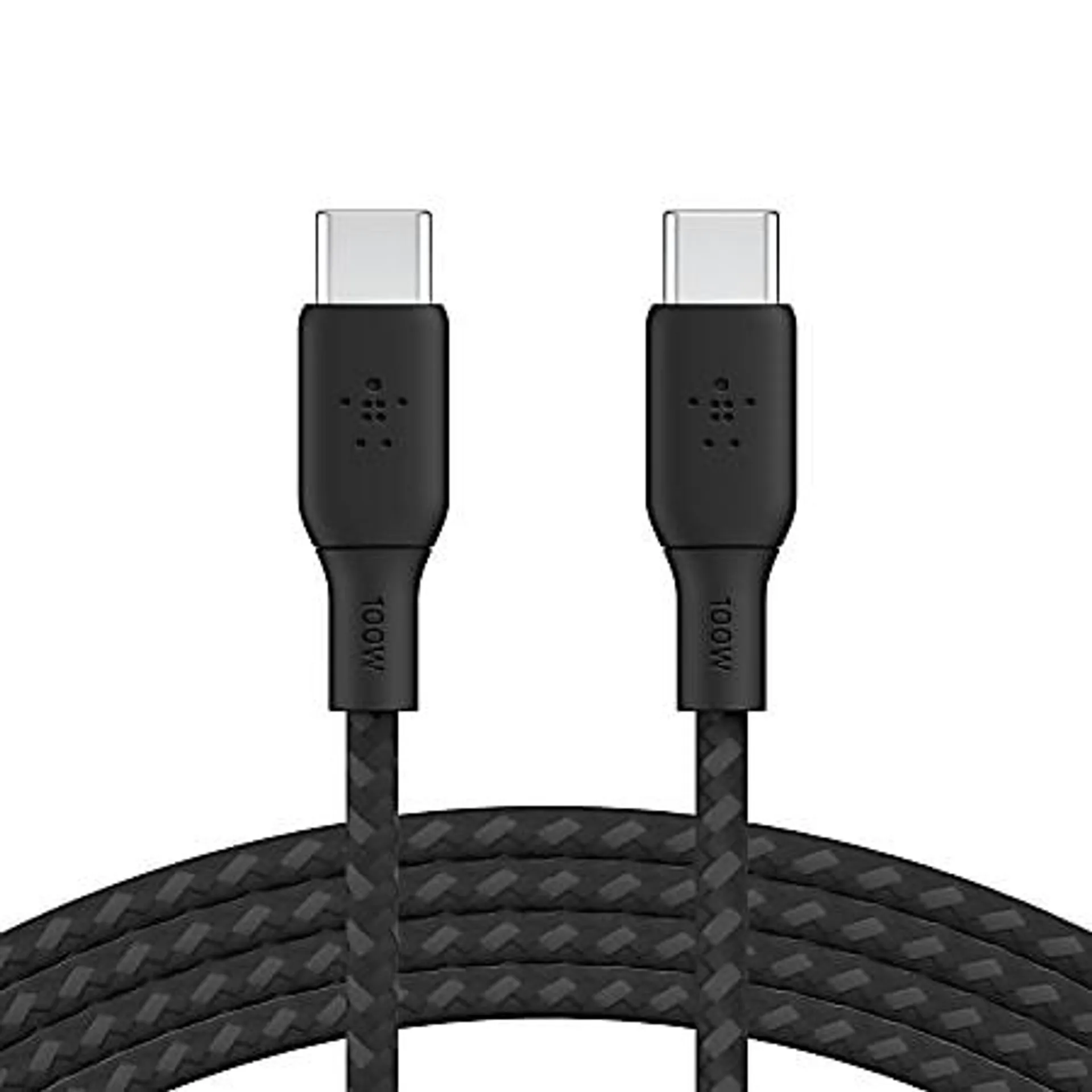 Belkin BoostCharge USB-C to USB-C Power Cable, 100W Power Delivery, 2M, 6.6ft, Black