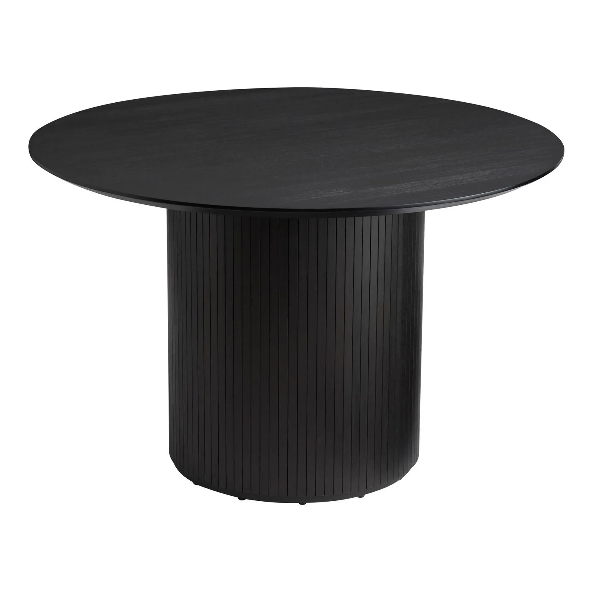 Russo Round Fluted Wood Pedestal Dining Table