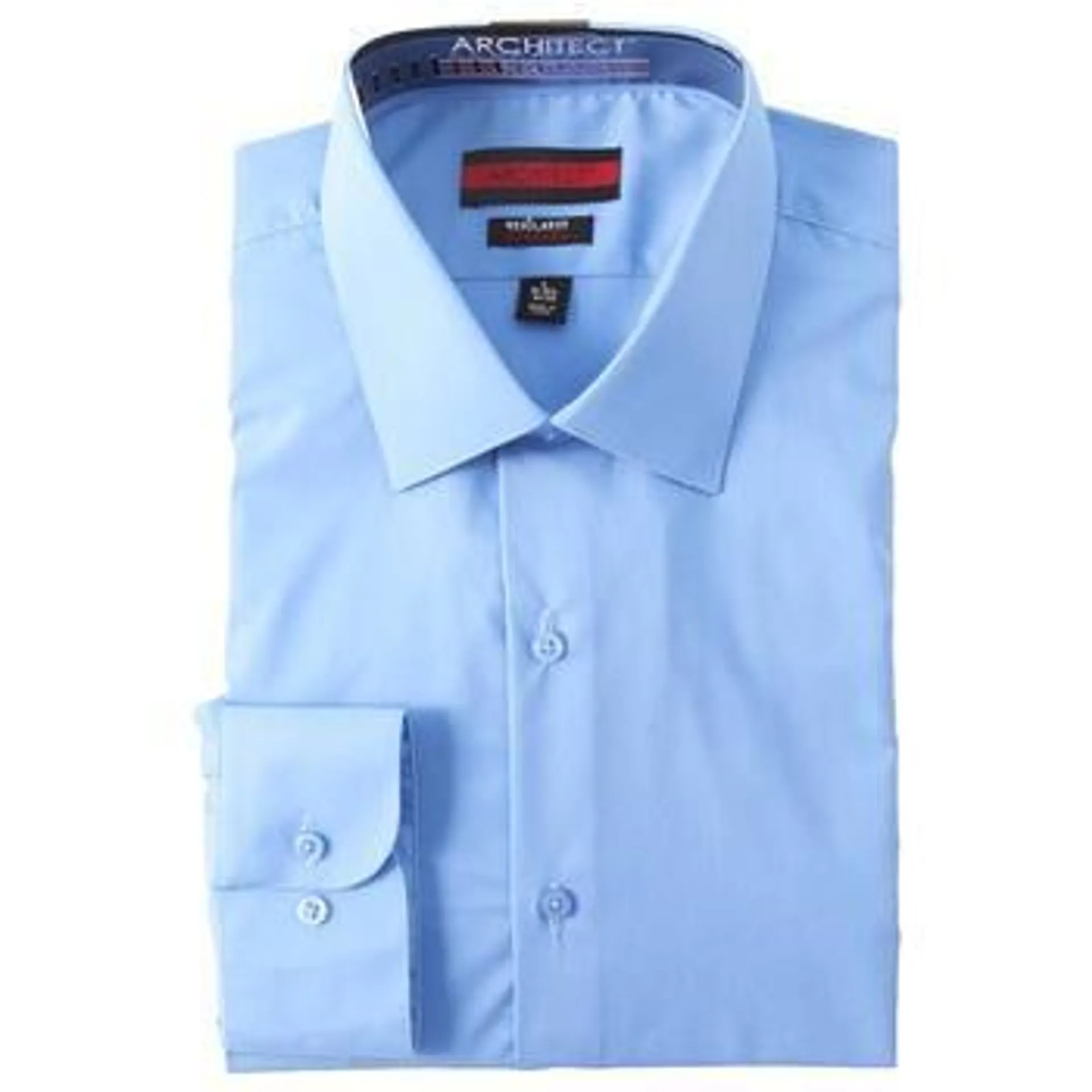 Mens Architect® Regular Fit Stretch Dress Shirt - Vista Blue