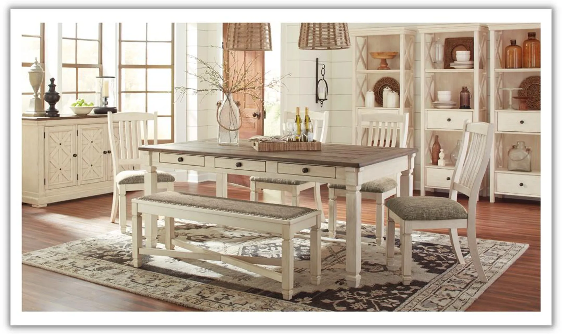 Ashley Bolanburg Rectangular Dining Set