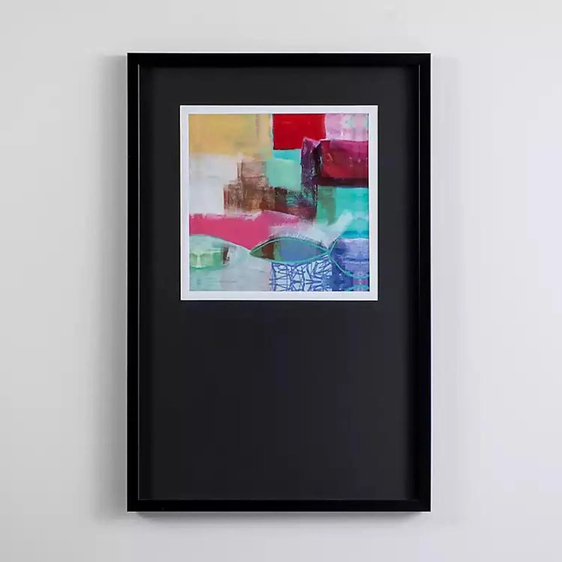 Fun Colors Abstract II Framed Wall Art