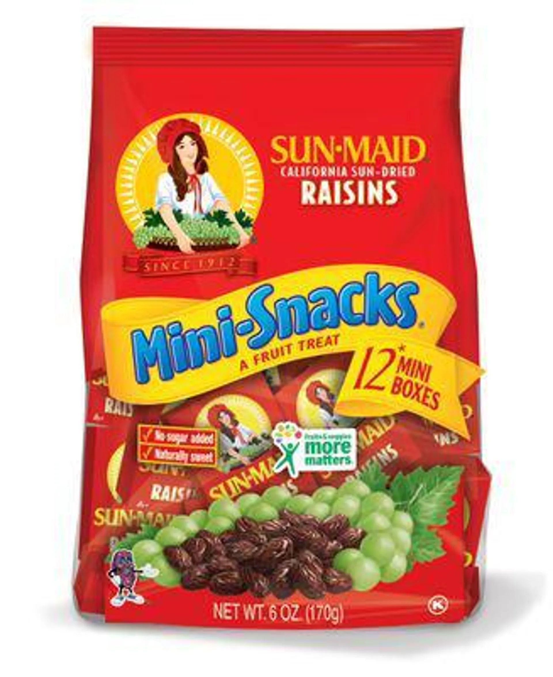 Sun-Maid Natural California Raisins Mini-Snack Boxes