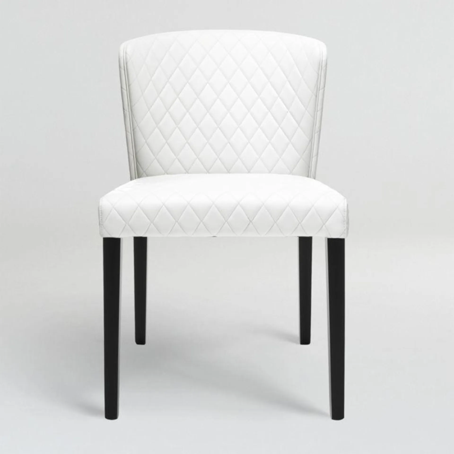 Curran Quilted Oyster Dining Chair + Reviews | Crate & Barrel